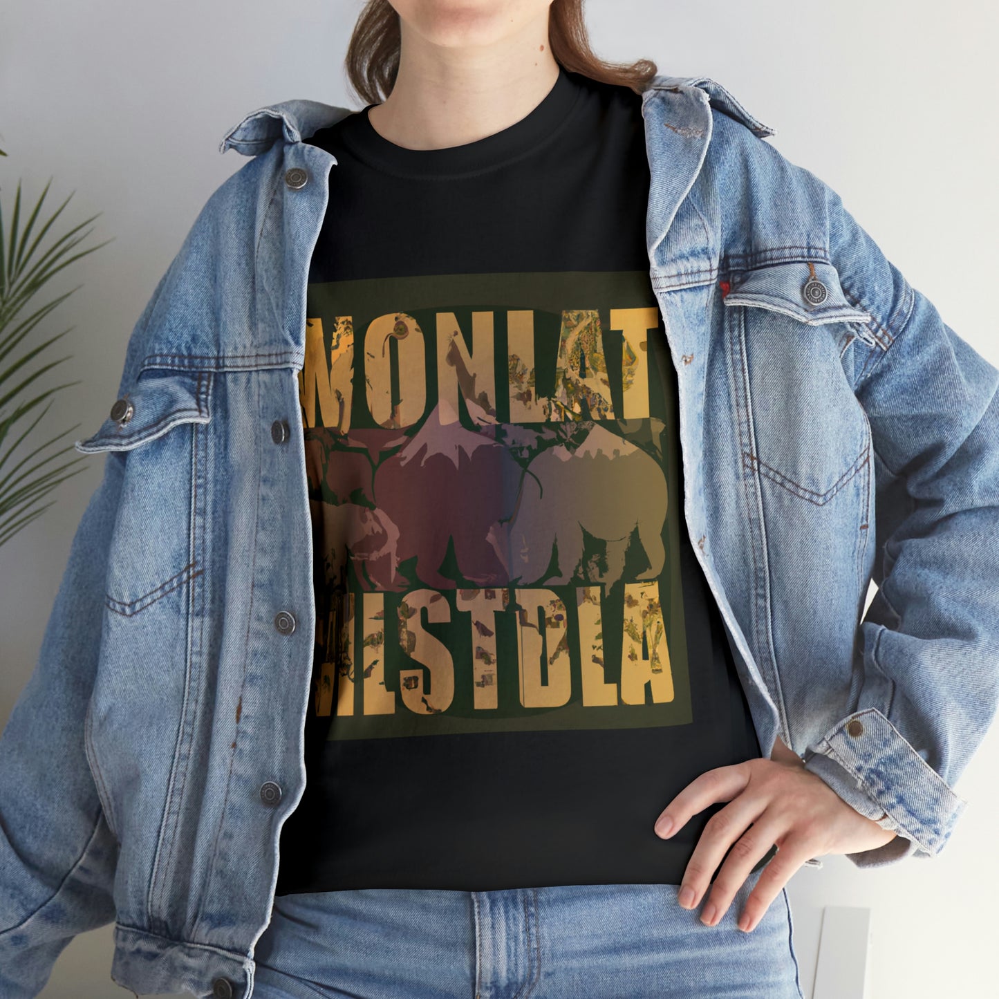 Montana is home to hundreds of species of reptiles, birds, mammals and fish. Some of the species of wildlife in Montana include bighorn sheep, elk, moose, black bears, grizzly bears, mountain goats, b - T-shirt