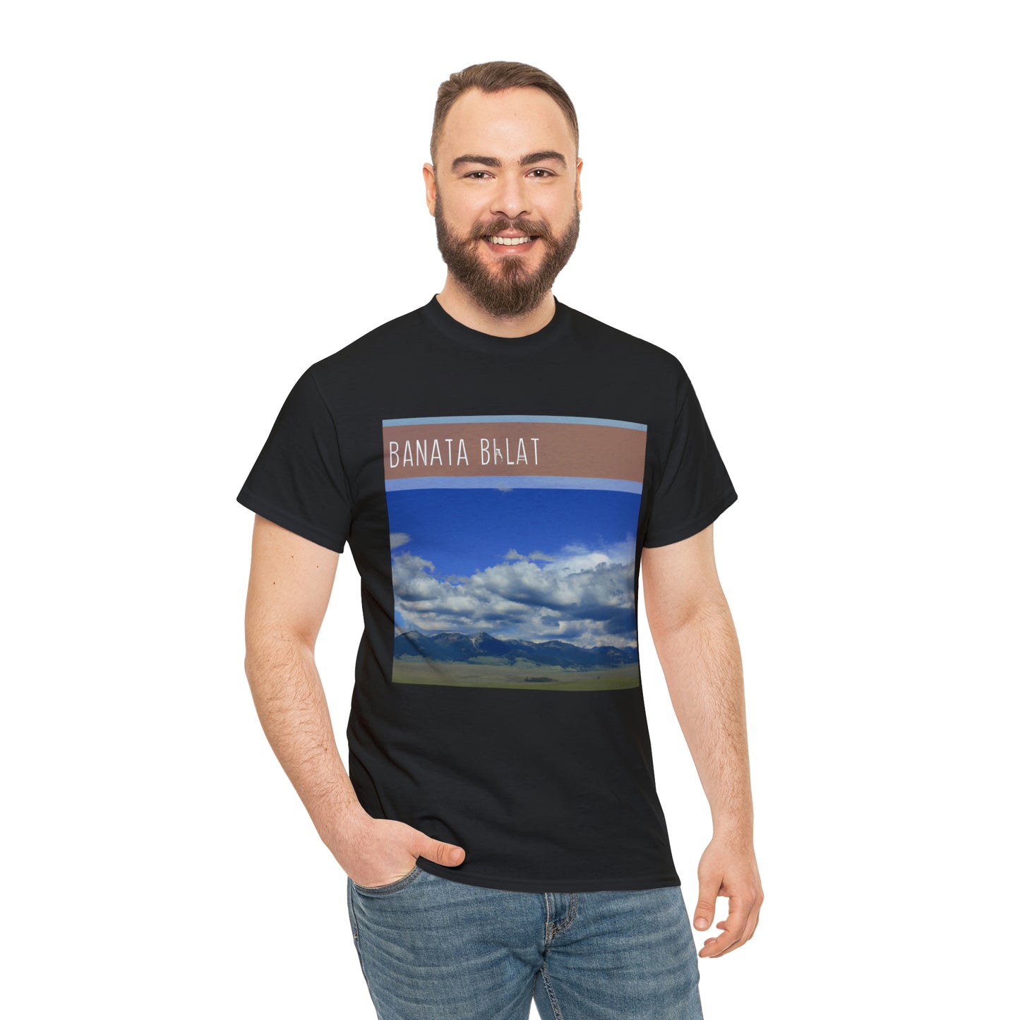 Big Sky Country is a colloquial term used to refer to the western part of the United States. This region is characterized by wide open plains and majestic mountains with pristine wilderness. It is often used to refer to the states of Montana, - T-shirt