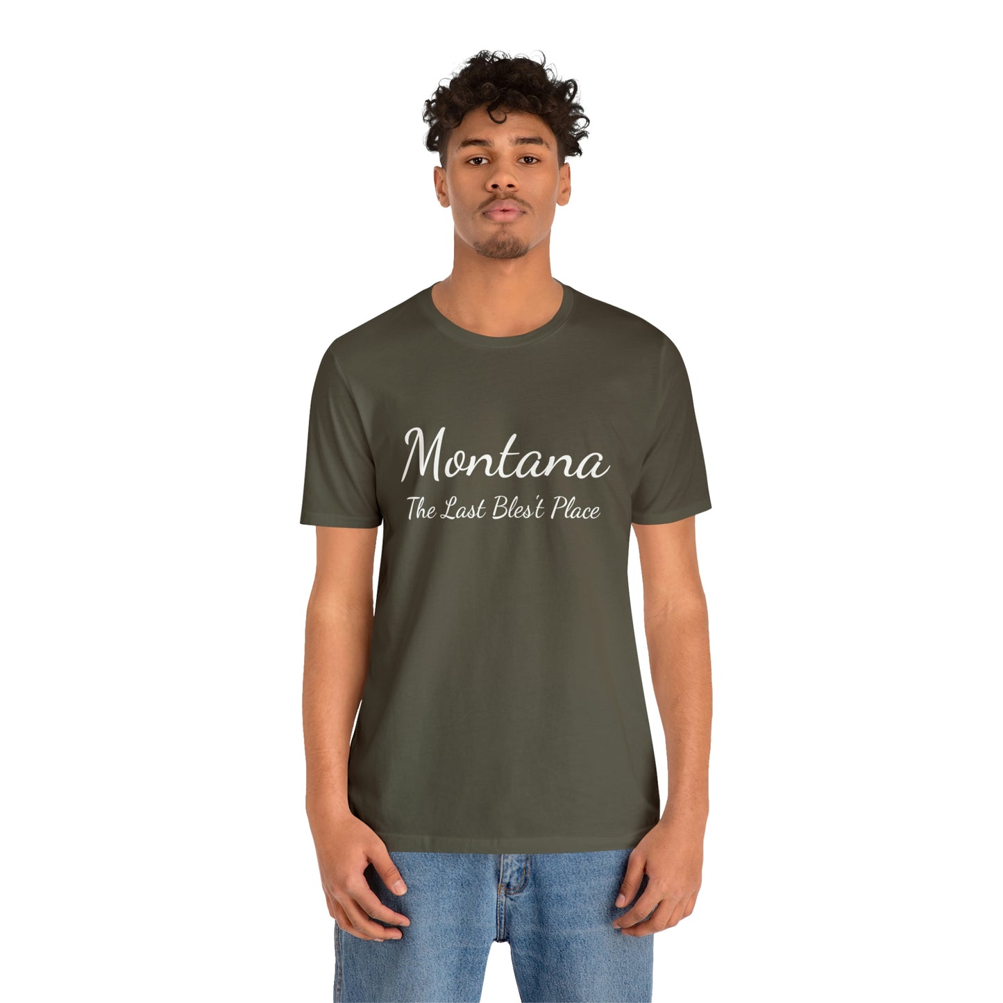 "Montana The Last Bles't Place" Black Ops Unisex Jersey Short Sleeve Tee