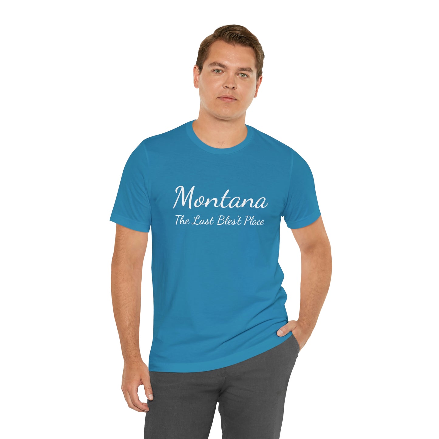 "Montana The Last Bles't Place" Black Ops Unisex Jersey Short Sleeve Tee