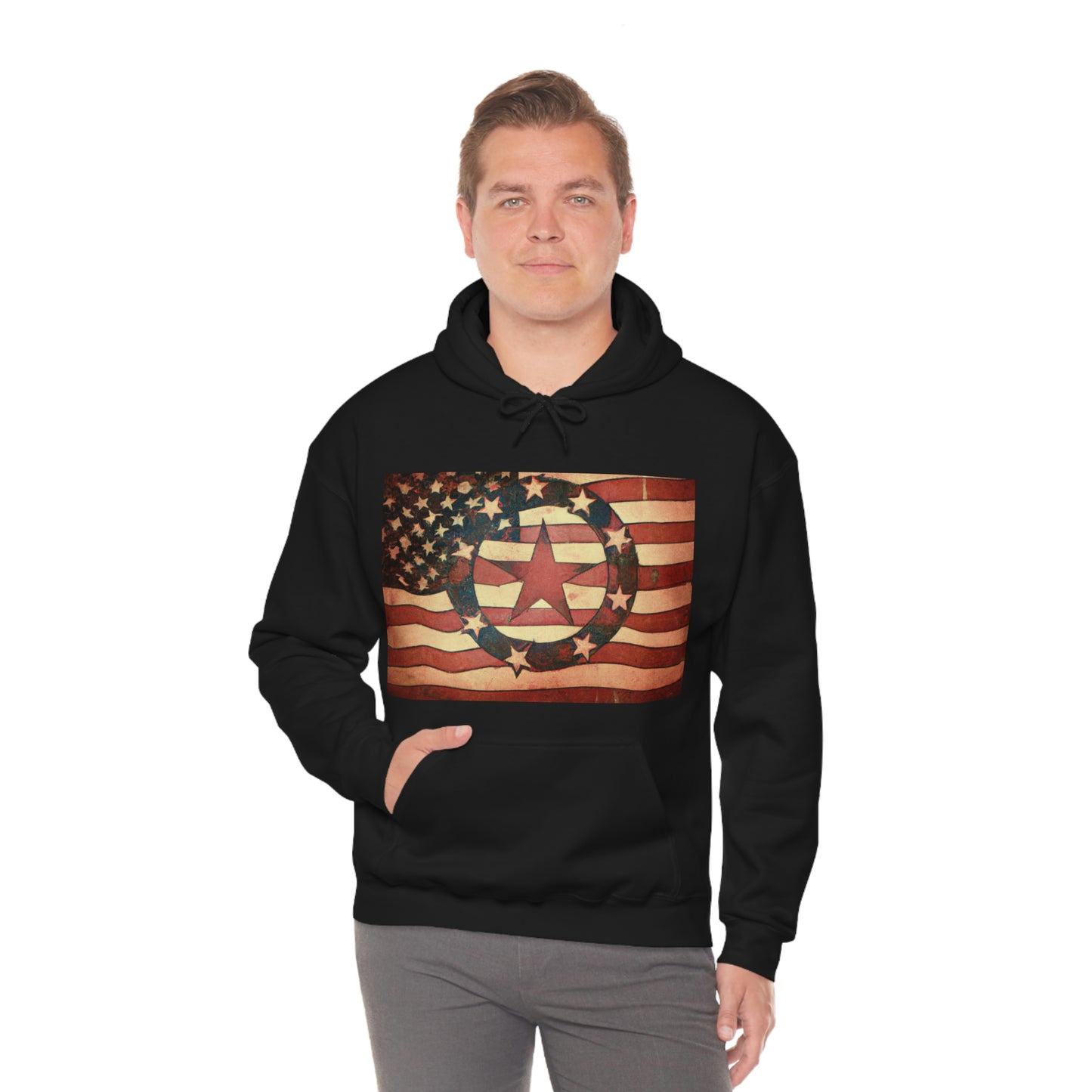 "The American flag represents our freedom, and we must never forget the brave men and women who have fought and sacrificed to keep it that way." - Hoodie