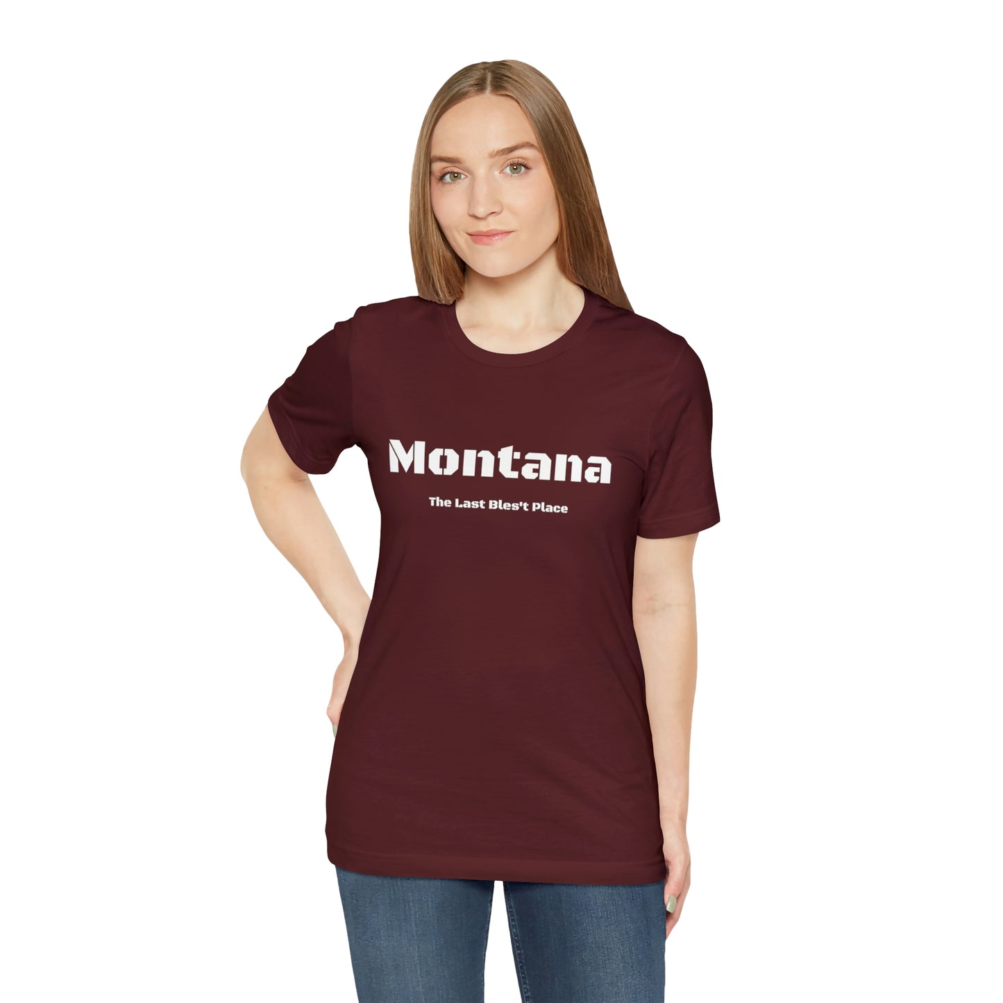 "Montana The Last Bles't Place" Black Ops Unisex Jersey Short Sleeve Tee