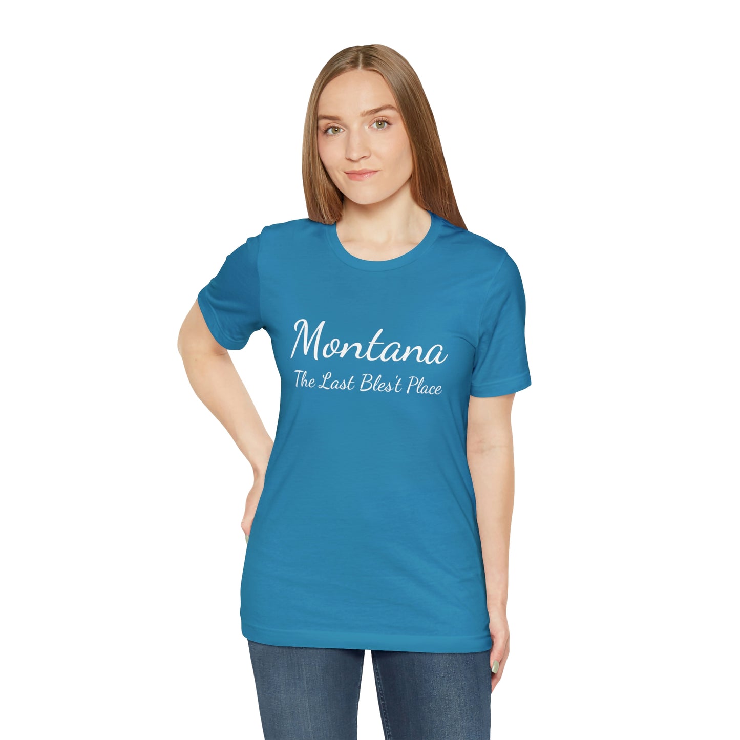 "Montana The Last Bles't Place" Black Ops Unisex Jersey Short Sleeve Tee