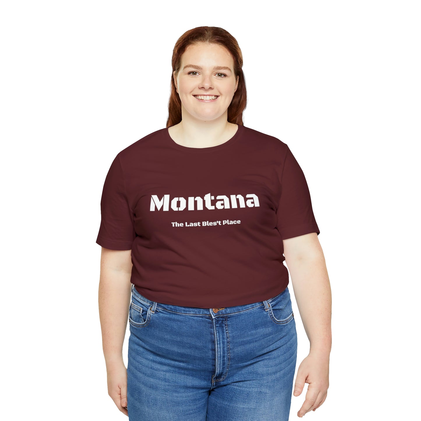 "Montana The Last Bles't Place" Black Ops Unisex Jersey Short Sleeve Tee