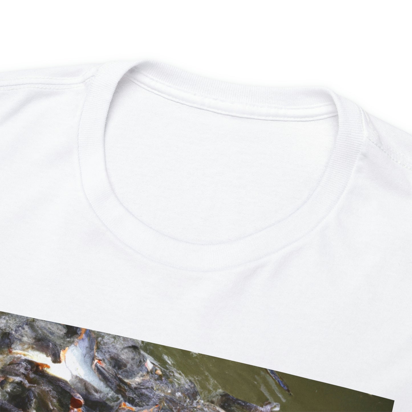 Merlefin Trout! This selectively bred fish originated in Norway and combines bold marbling of grey and white along with a vivid blue, creating an aesthetically stunning fish. It is a hardy freshwater species with a curious, playful personality. - Tshirt