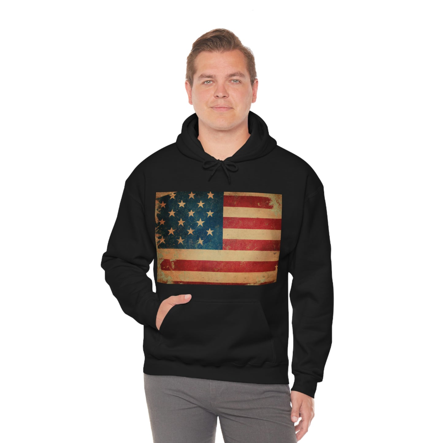 "Our country was founded on a bedrock principle that we are all created equal. The American flag stands for our national motto: 'Out of Many, One.' It flew over an America that was divided - black and white, rich and poor - Hoodie