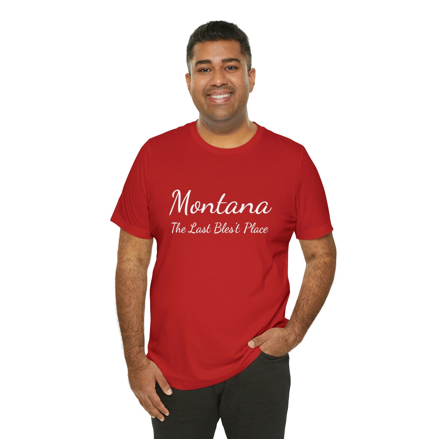 "Montana The Last Bles't Place" Black Ops Unisex Jersey Short Sleeve Tee