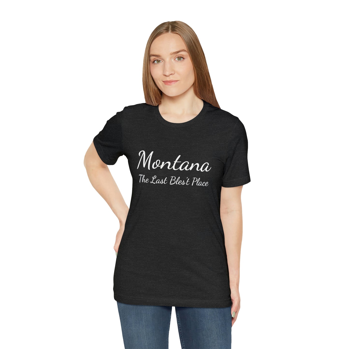 "Montana The Last Bles't Place" Black Ops Unisex Jersey Short Sleeve Tee