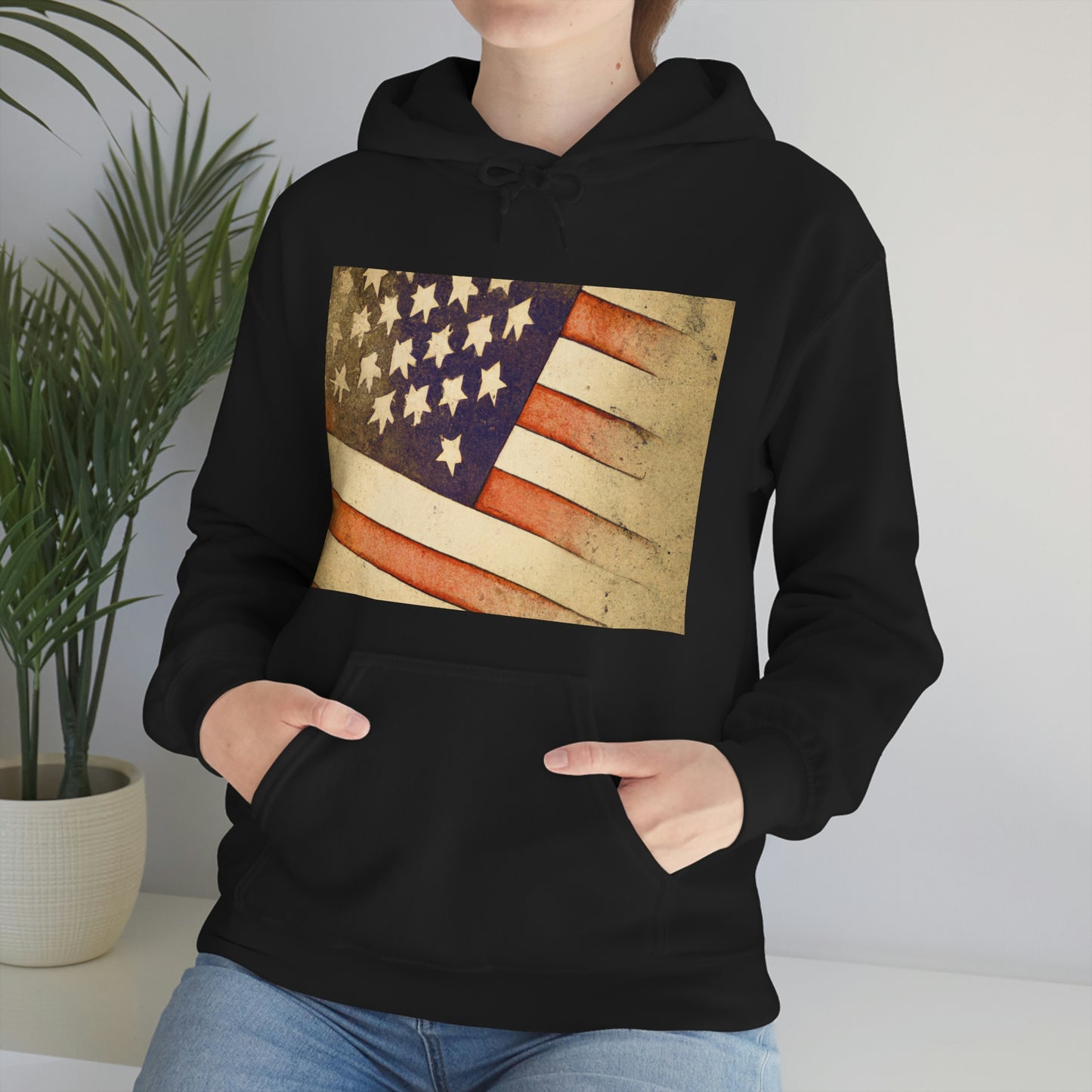 "Our flag does not fly because the wind moves it. It flies with the last breath of each military member who died protecting it." -- Unknown - Hoodie