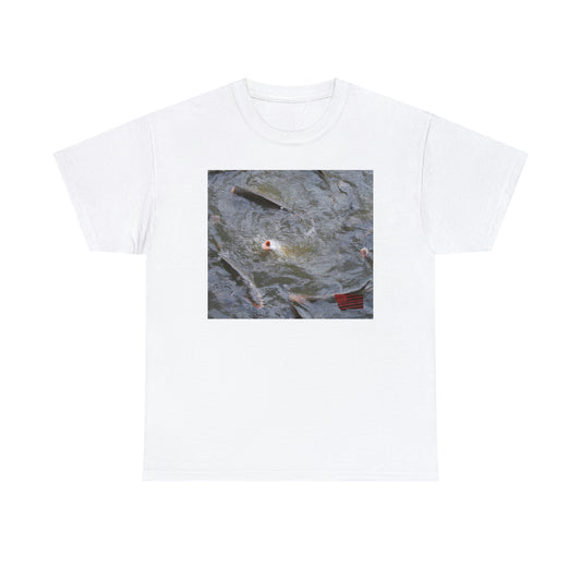 Fancy Quillfish, a sophistiated and multi-colored freshwater fish with large, cascading fins. - Tshirt