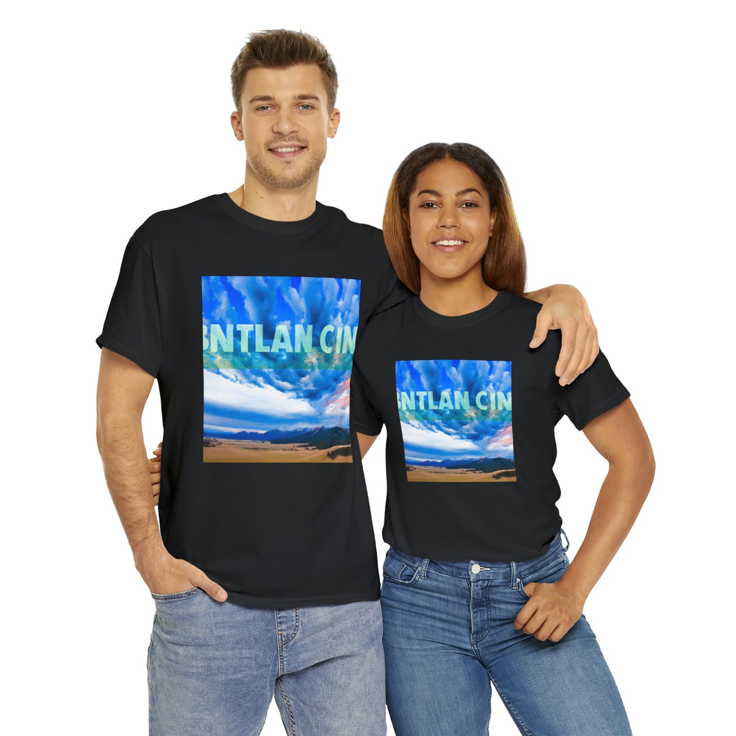 "

Montana is known as "Big Sky Country" due to its expansive, unencumbered views of the open sky. This is attributed to the state's low population density and prevalence of wide-open spaces, like its plains, deserts - T-shirt