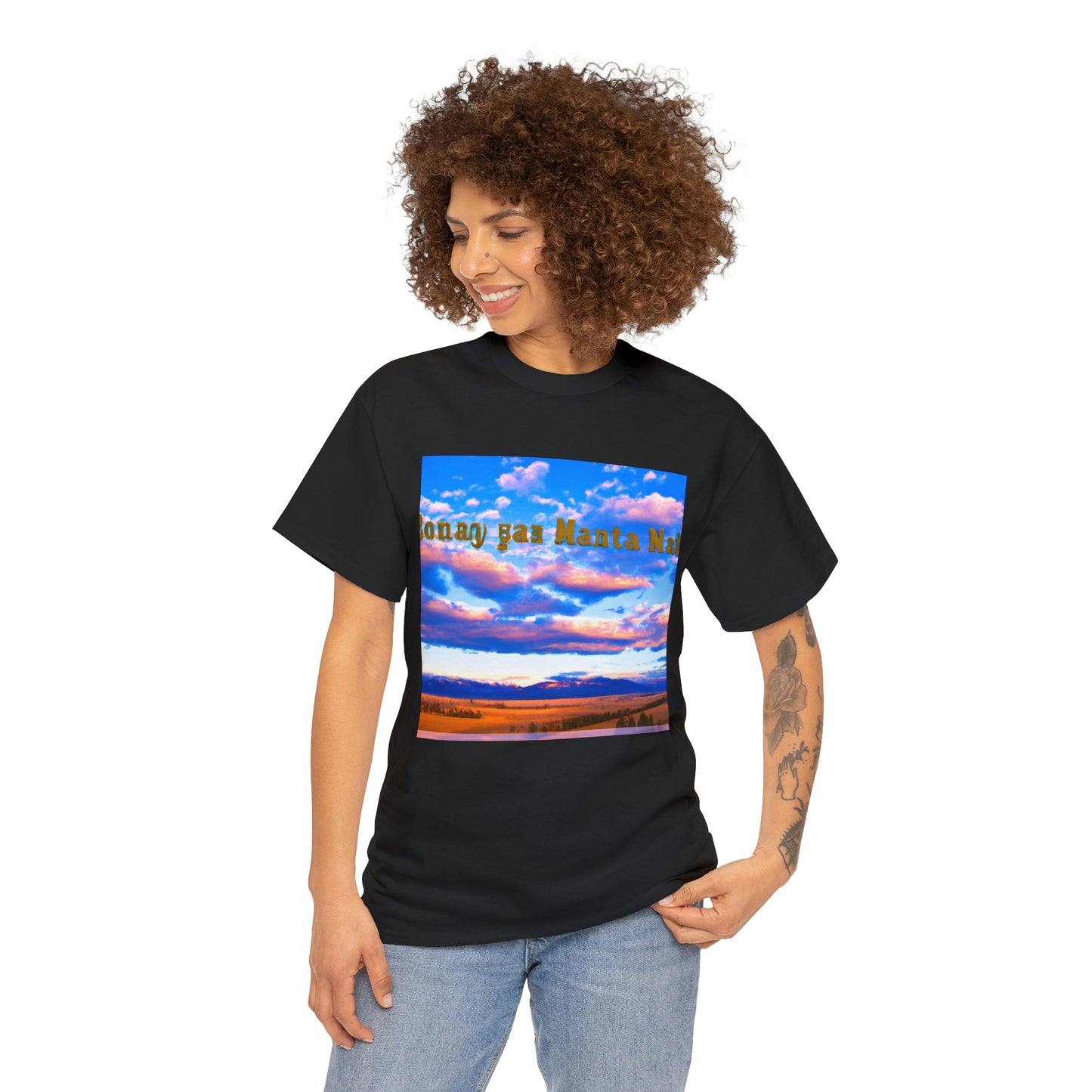 Big Sky Country is a nickname for the U.S. state of Montana, derived from the region's expansive views of the sky. The nickname is a reference to its dramatic mountain scenery, wide-open spaces, and some of the country - T-shirt