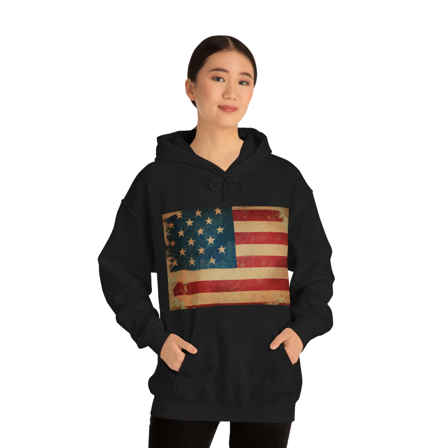 "Our country was founded on a bedrock principle that we are all created equal. The American flag stands for our national motto: 'Out of Many, One.' It flew over an America that was divided - black and white, rich and poor - Hoodie