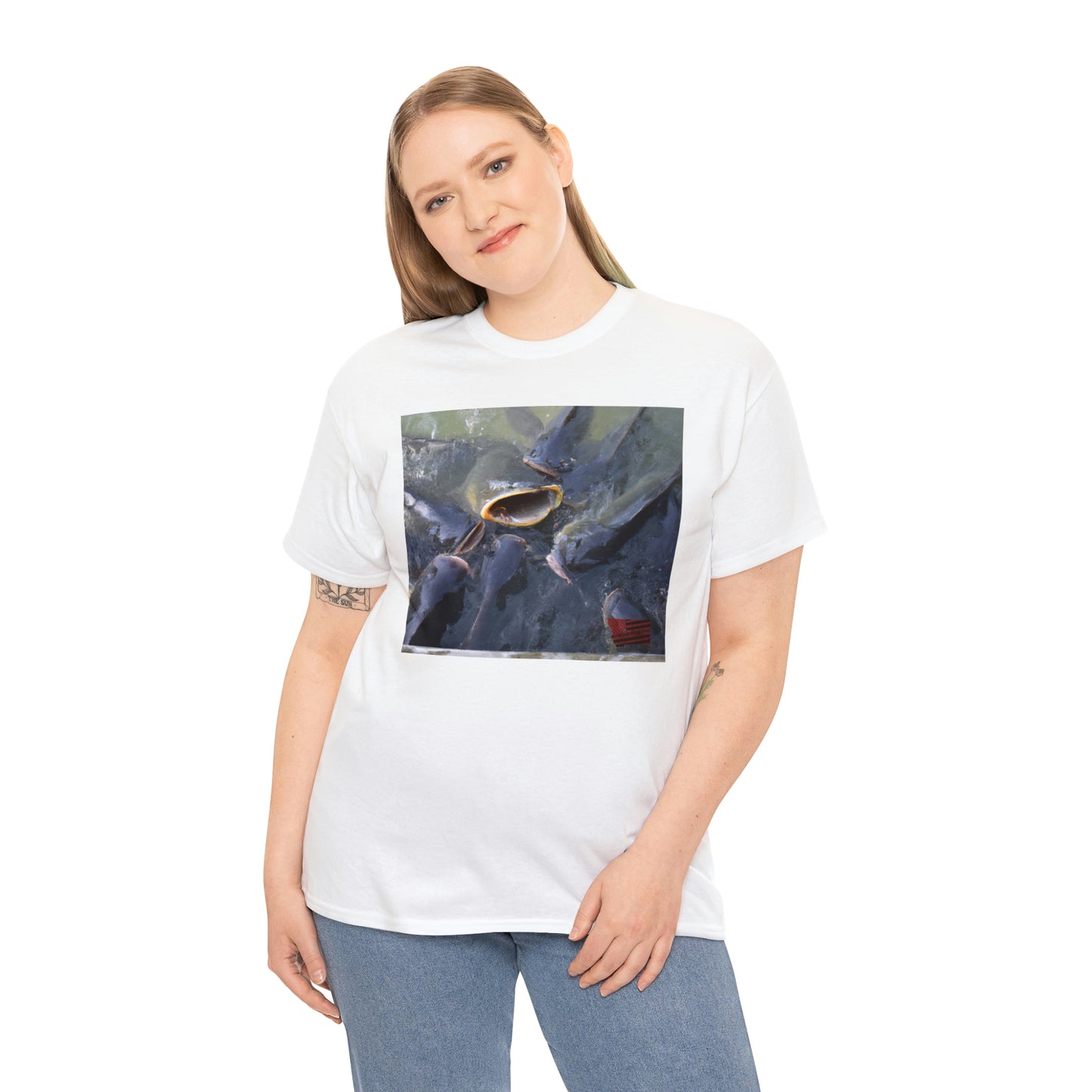 Blue Thunderfish. This breed has a vivid blue color pattern, a streamlined body shape, and electric feelers at the tip of its fins. It is a fascinating species, with a powerful swimming ability and a resistance to cold temperatures. - Tshirt