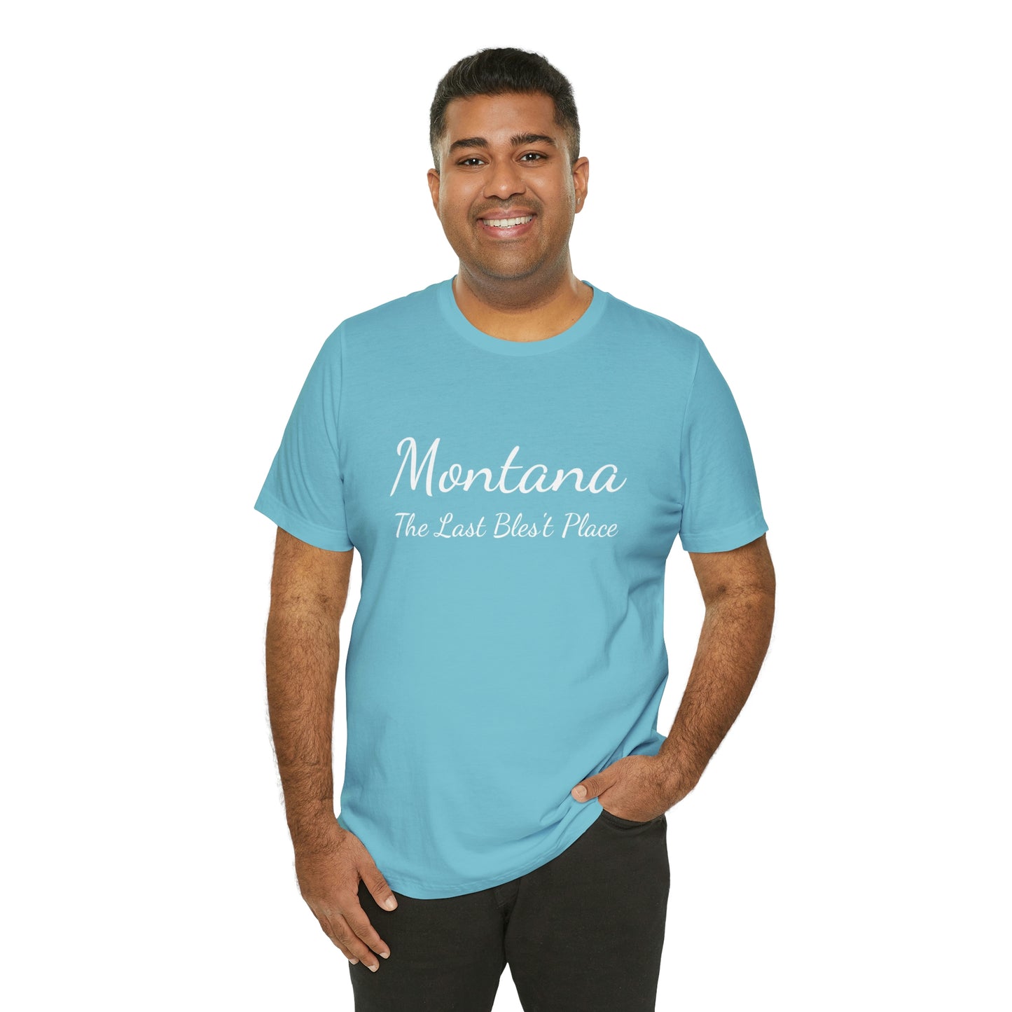 "Montana The Last Bles't Place" Black Ops Unisex Jersey Short Sleeve Tee