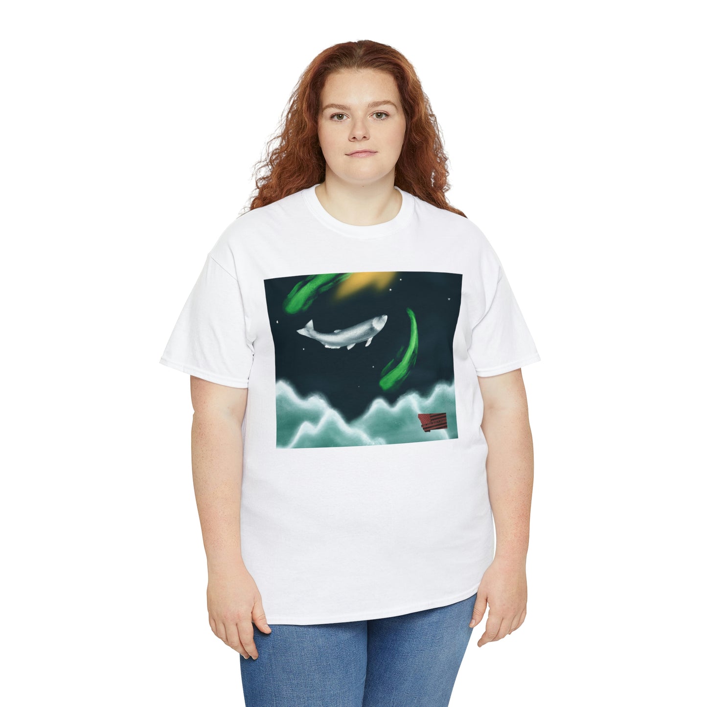 Blizzardfish – a hardy fish with bright yellow and blue stripes along its body and a stark white underbelly. It is native to cold waters and tolerates very low temperatures with ease. - Tshirt