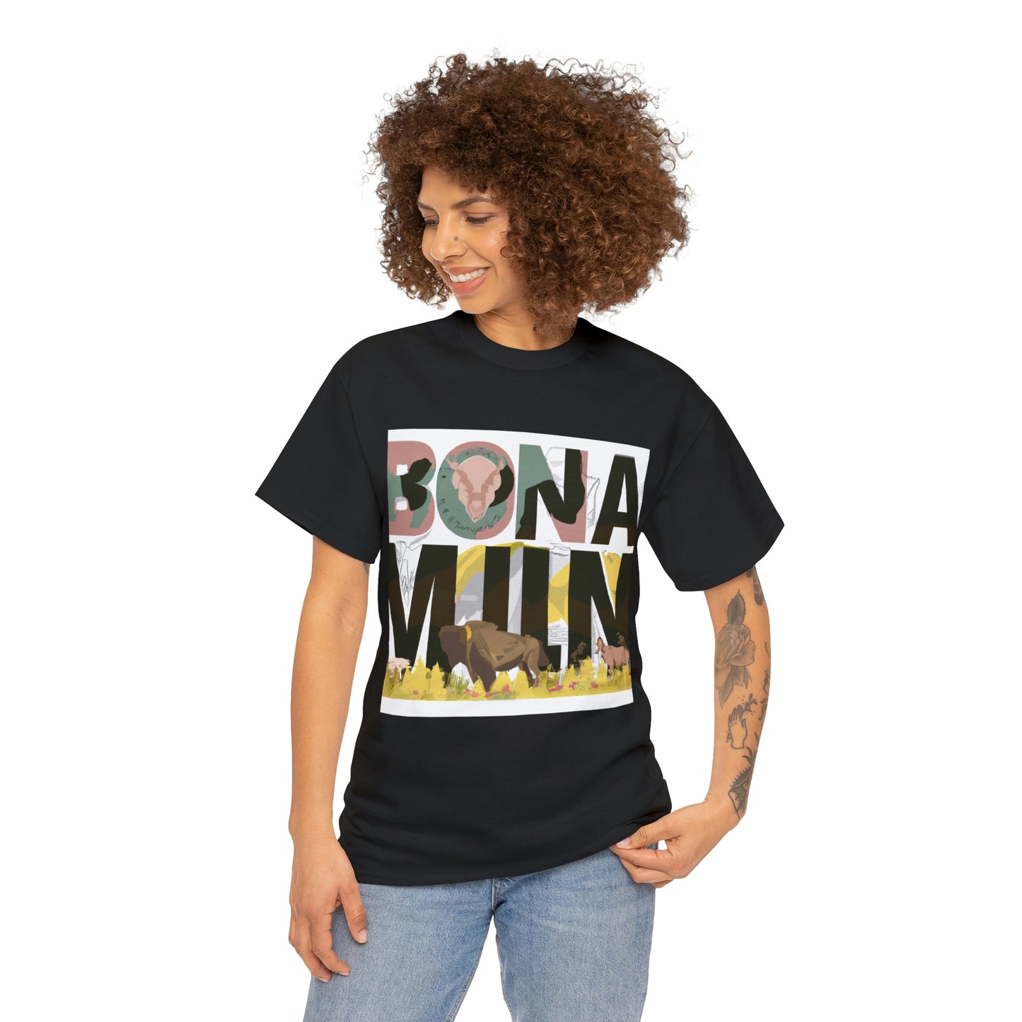 Montana supports an abundance of wildlife, ranging from large mammals like grizzly bears, elk, moose and bighorn sheep, to smaller creatures such as beavers, marmots, foxes and badgers. In addition - T-shirt