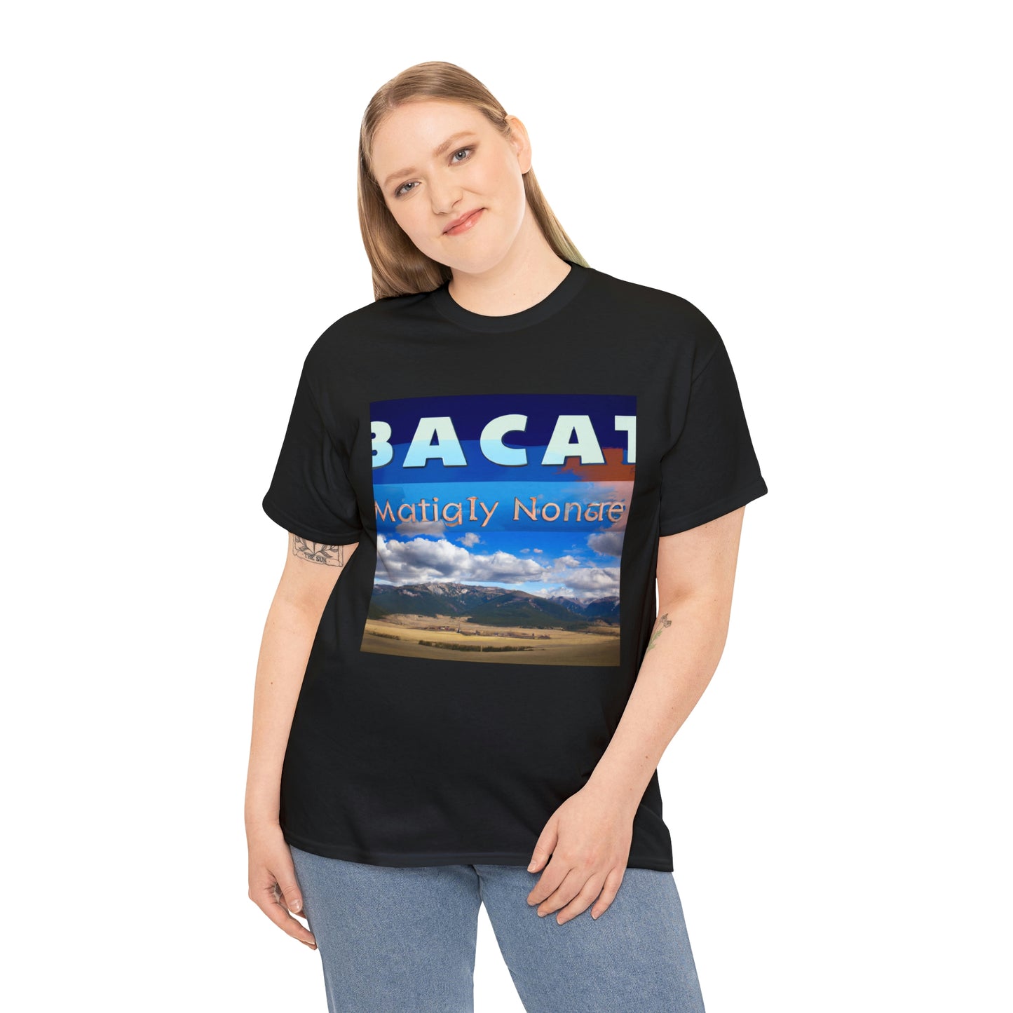 Big Sky Country is the nickname for the U.S. state of Montana. It is believed to have been given the nickname due to its wide open spaces, majestic mountain ranges, and famous big, open sky. - T-shirt