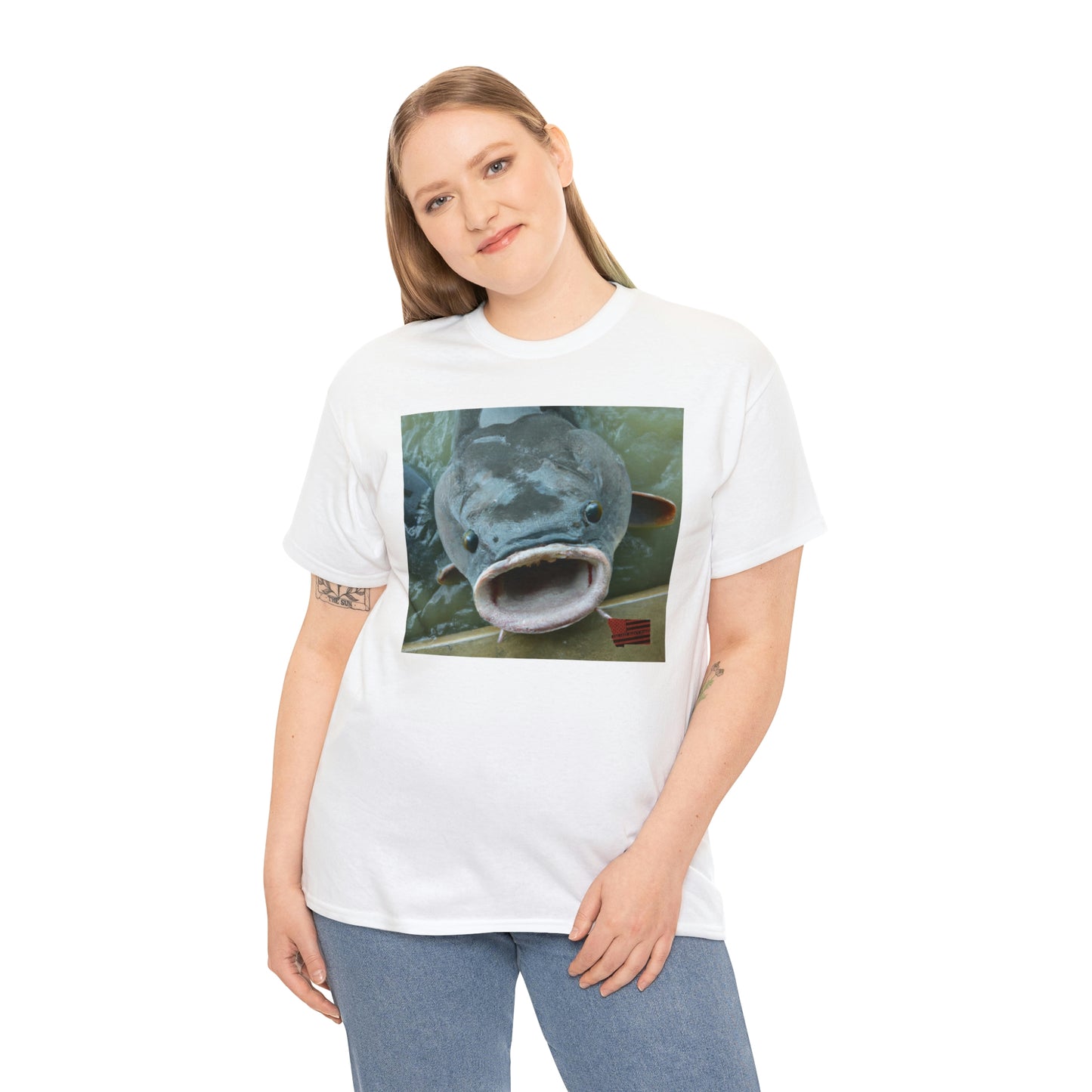 Pangalope Fish – a hybrid created from parts of a pangolin and a tilapia fish. It can survive in both aquatic and semi-aquatic environments, and is capable of eating plants, insects and small fish. - Tshirt