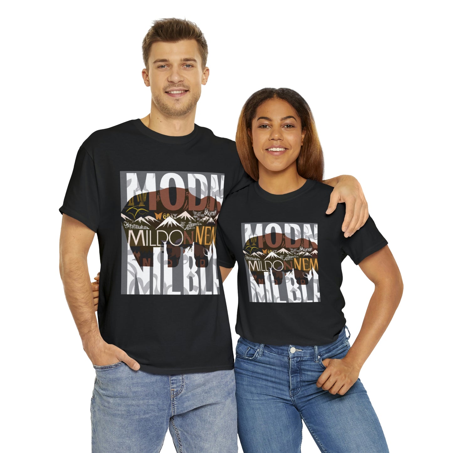 -

Montana's wildlife includes bighorn sheep, grizzly and black bears, cougars, bobcats, foxes, elk, bison, white-tailed, mule and caribou deer, moose, be - T-shirt