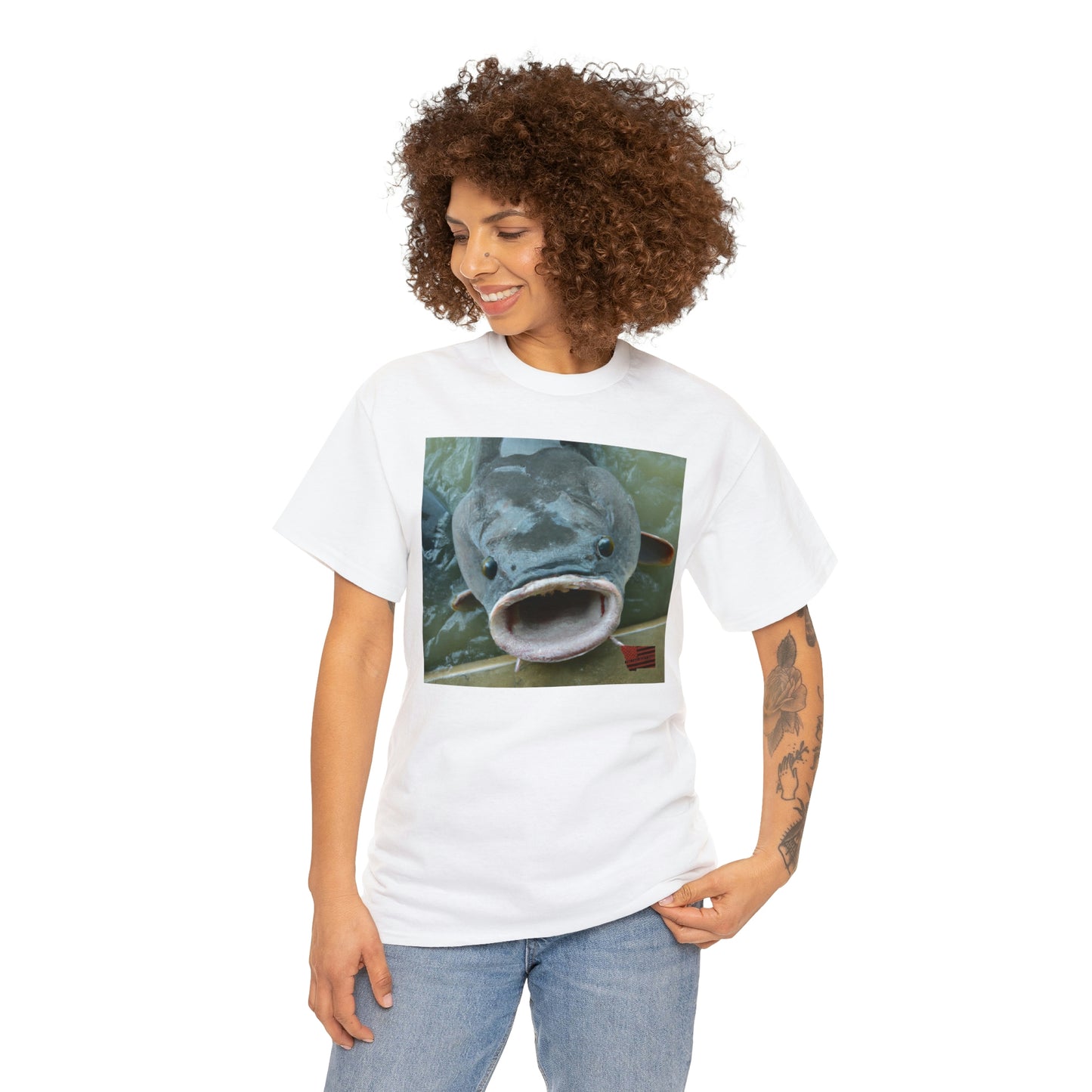 Pangalope Fish – a hybrid created from parts of a pangolin and a tilapia fish. It can survive in both aquatic and semi-aquatic environments, and is capable of eating plants, insects and small fish. - Tshirt