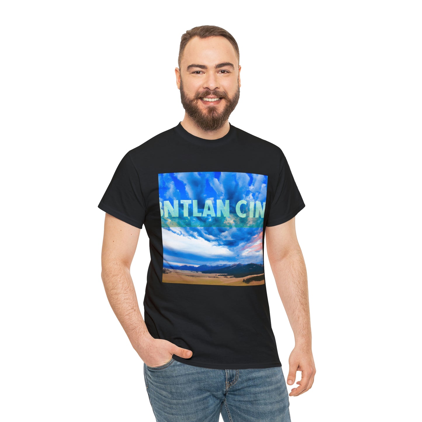 "

Montana is known as "Big Sky Country" due to its expansive, unencumbered views of the open sky. This is attributed to the state's low population density and prevalence of wide-open spaces, like its plains, deserts - T-shirt