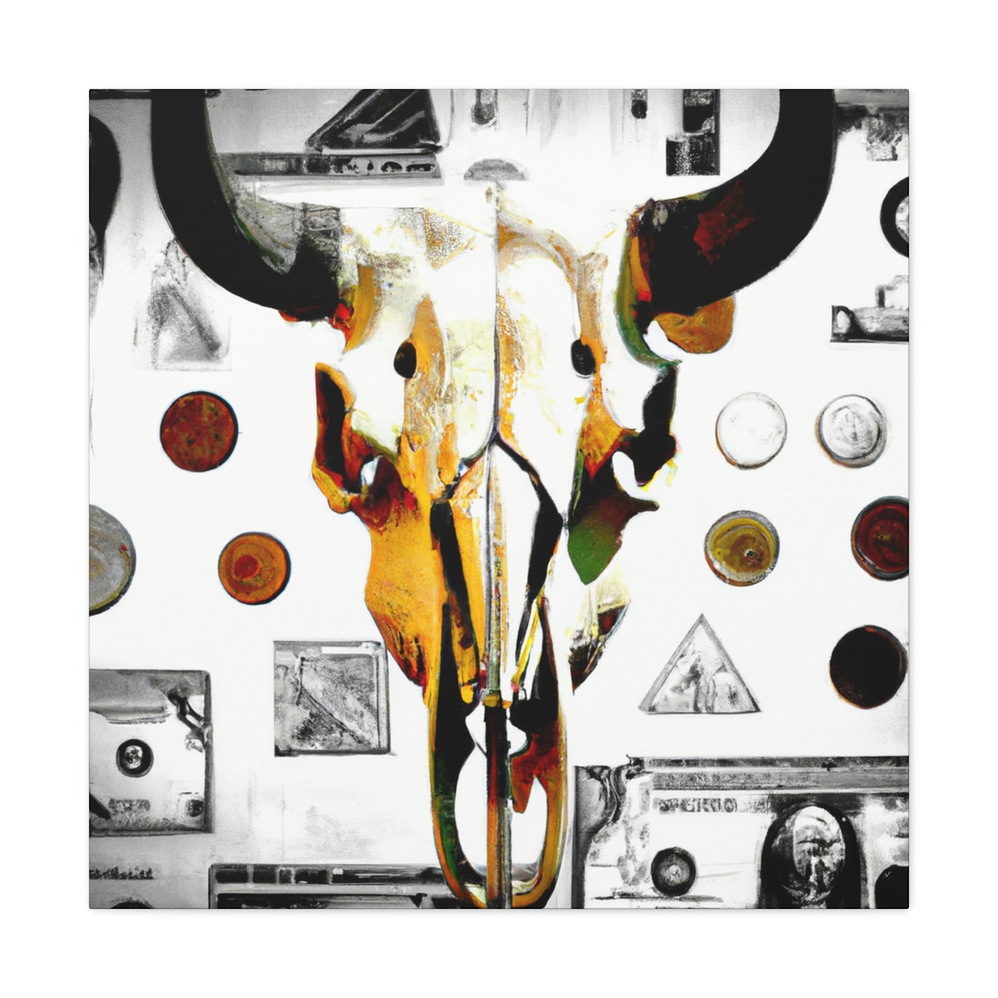 Buffalo skull- Canvas