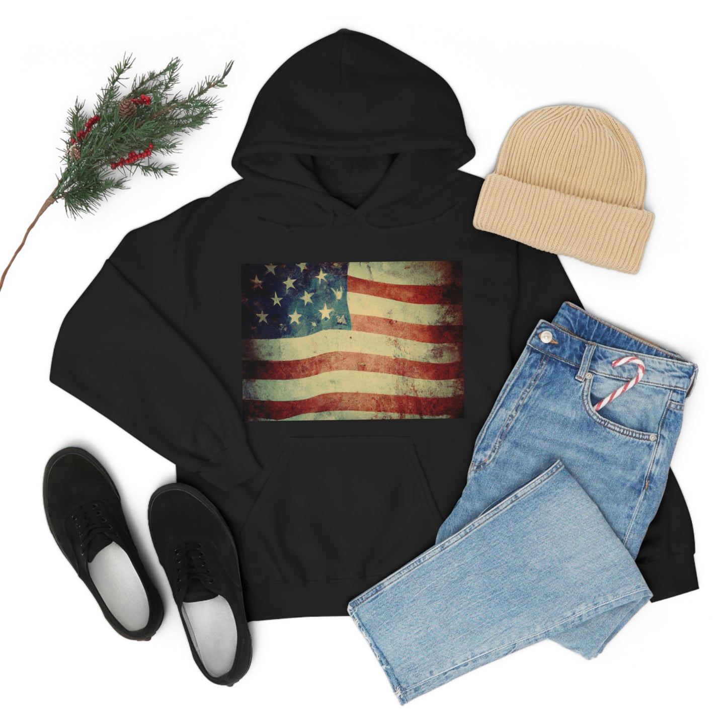 “Our flag does not fly because the wind moves past it. It flies with the last breath of each soldier who died protecting it.” - Unknown - Hoodie