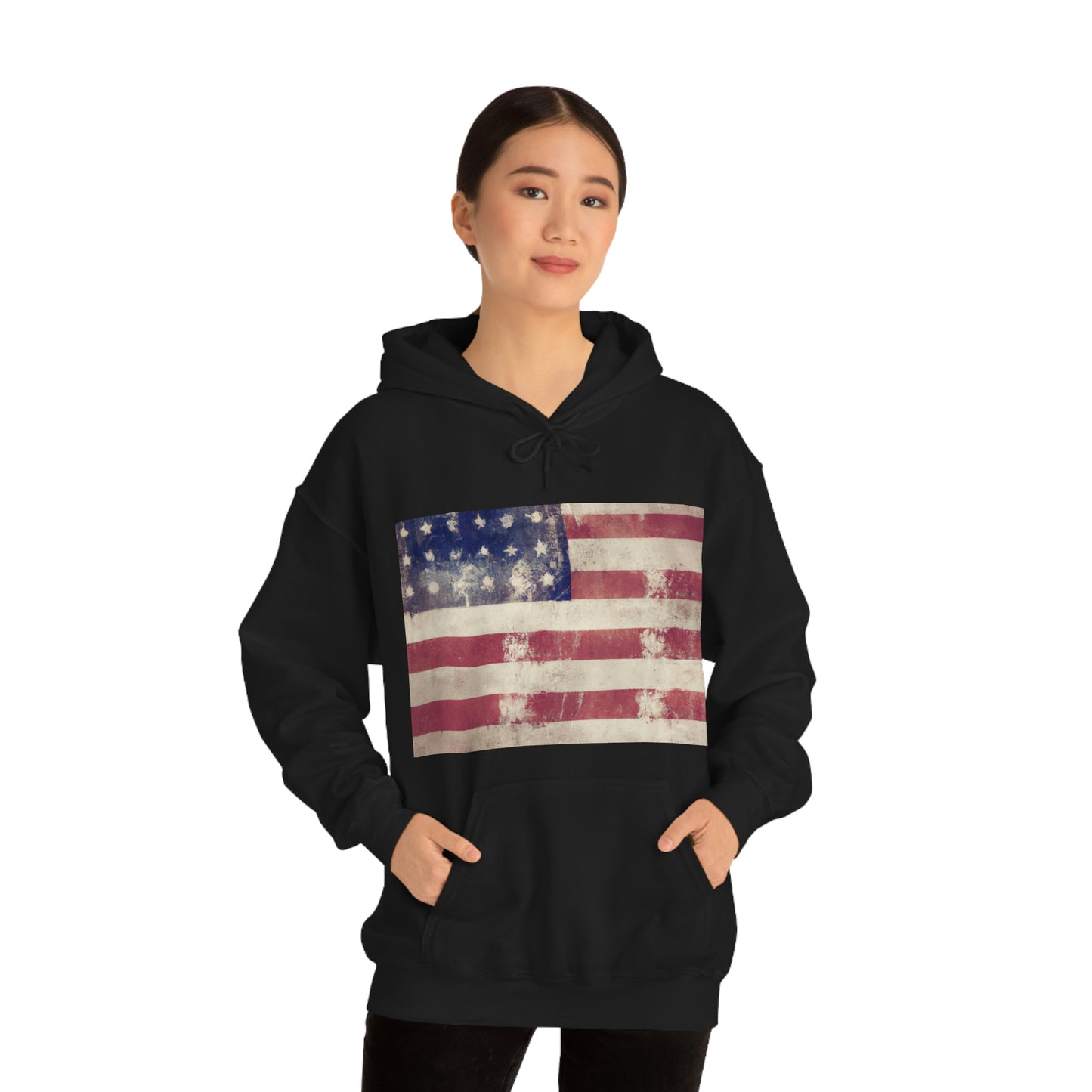 "The American flag symbolizes our identity as a free and diverse nation of people united together under one flag." - Barack Obama - Hoodie