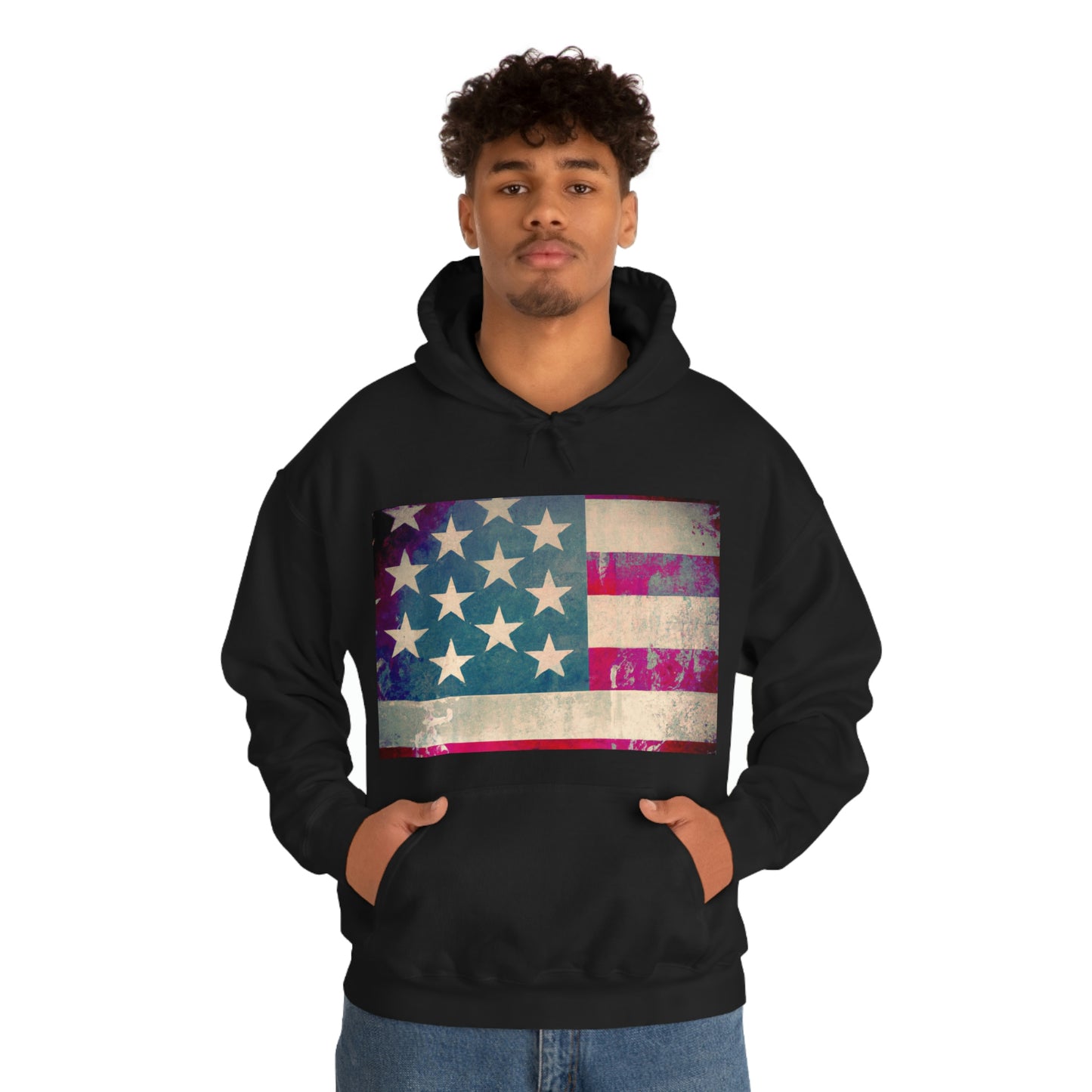 "The bright stars and bold stripes of our flag represent the courage and determination of our people." - Charles B. Rangel - Hoodie