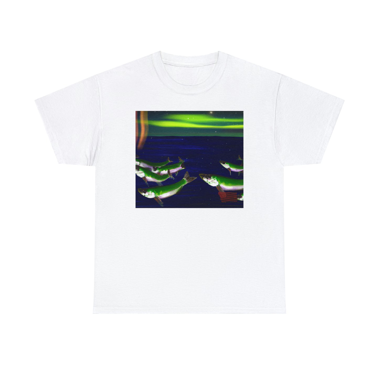 Spiral-Flecked Bigeye-- This species of fish is native to the Atlantic Ocean, and has an unusual pattern of bright yellow spots on a gray background, and its eyes have a distinct spiral quality to them. - Tshirt