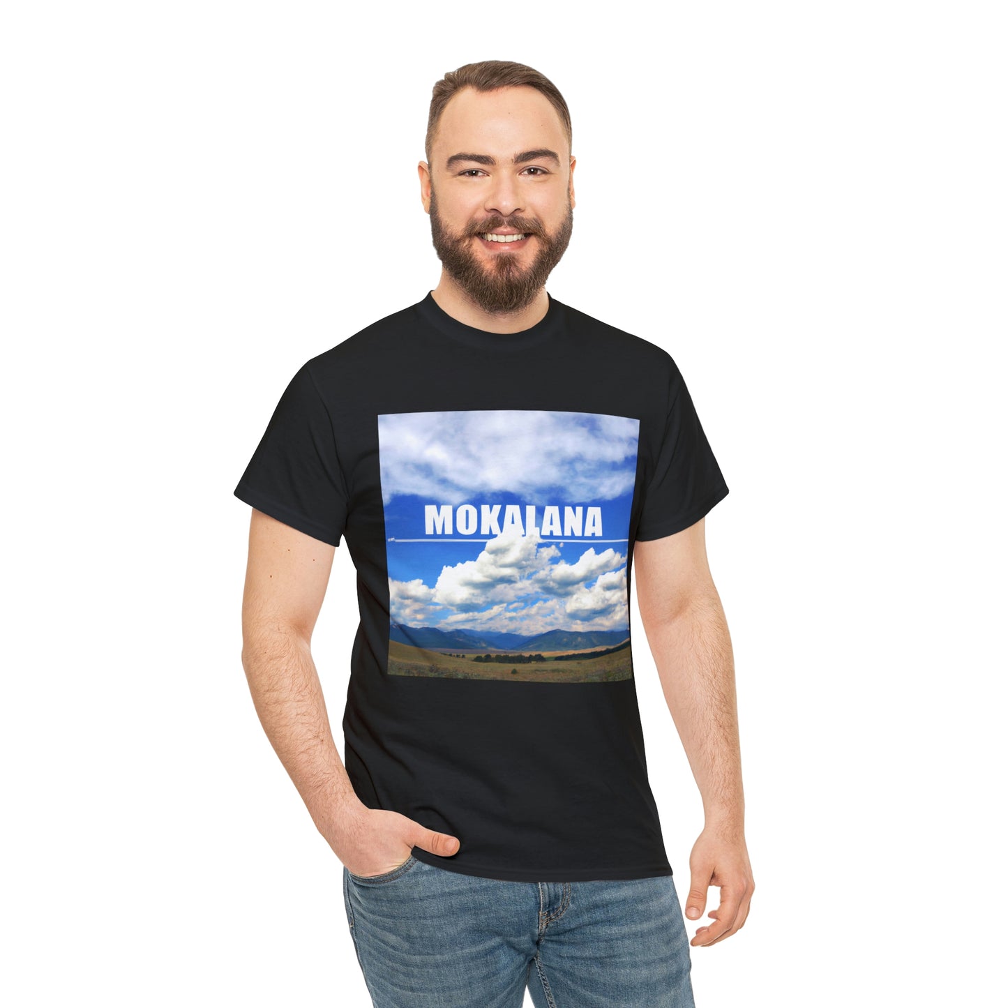 Big Sky Country is a term used to refer to Montana and is used to describe the beautiful landscapes, rolling prairies, and majestic mountains of the region. The term was first used in the 19th century to describe the expansive, open sky - T-shirt