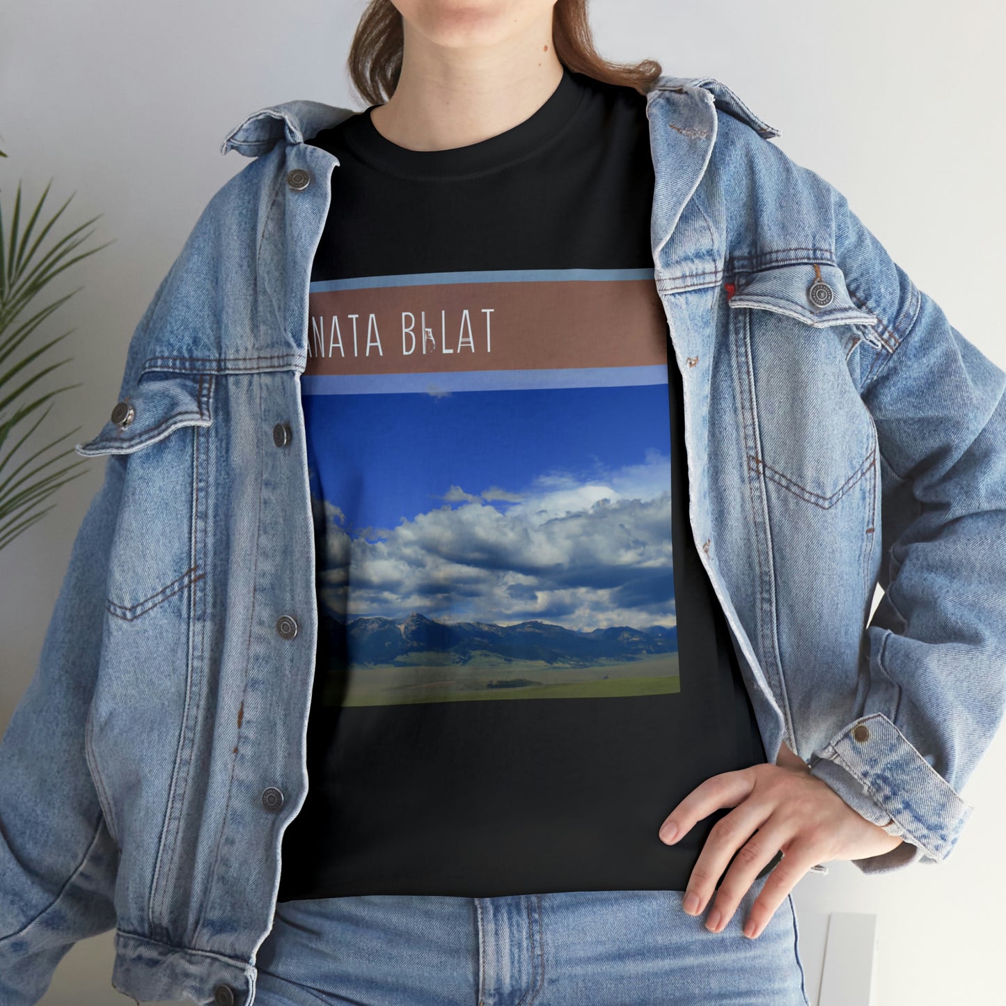 Big Sky Country is a colloquial term used to refer to the western part of the United States. This region is characterized by wide open plains and majestic mountains with pristine wilderness. It is often used to refer to the states of Montana, - T-shirt