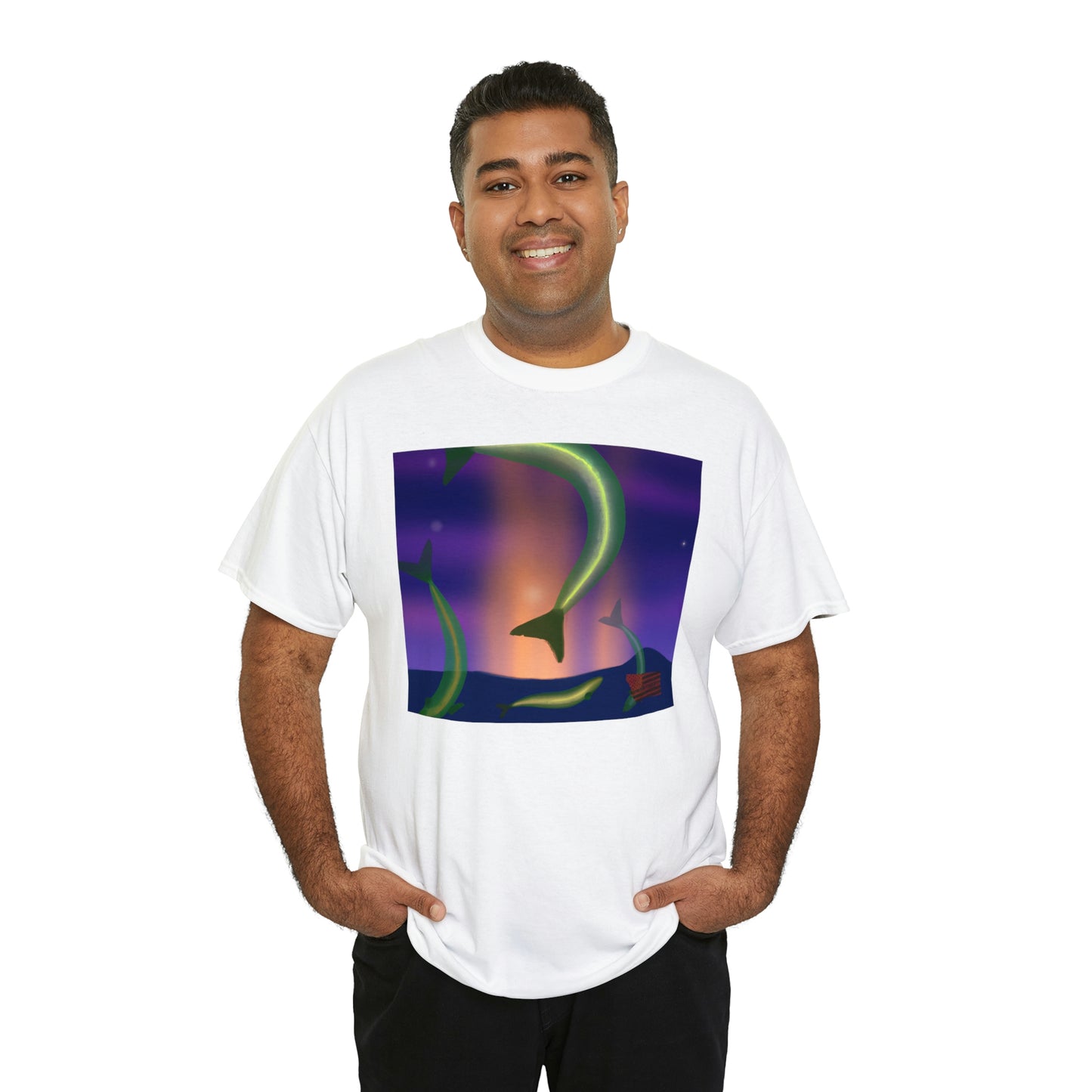 Flaxy Fish - An exotic, colorful mix of Xiphophorus helleri and Aphyolebias guaraniticus that create a unique species of fish with a beautiful, distinct iridescent scale pattern. - Tshirt