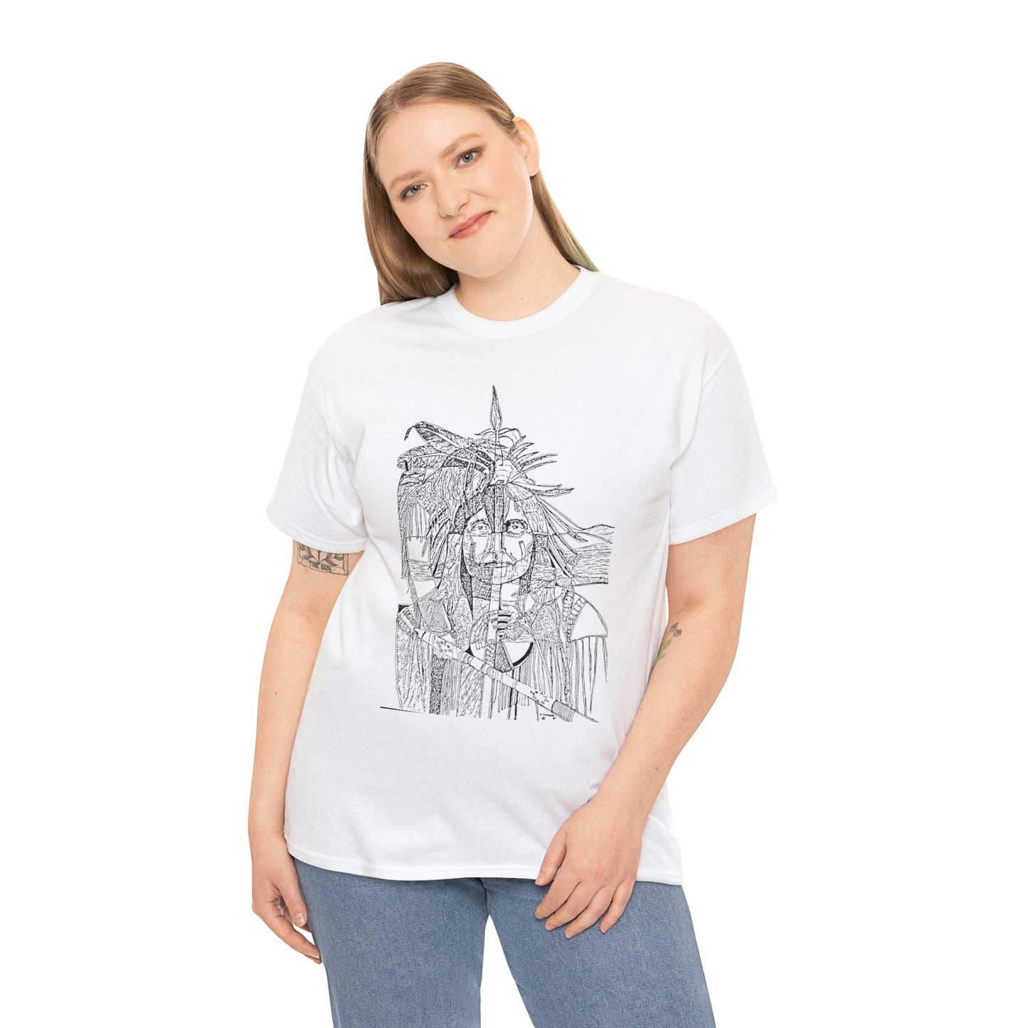 "Self Portrait Warrior" - Ron Schlenske - T-Shirt