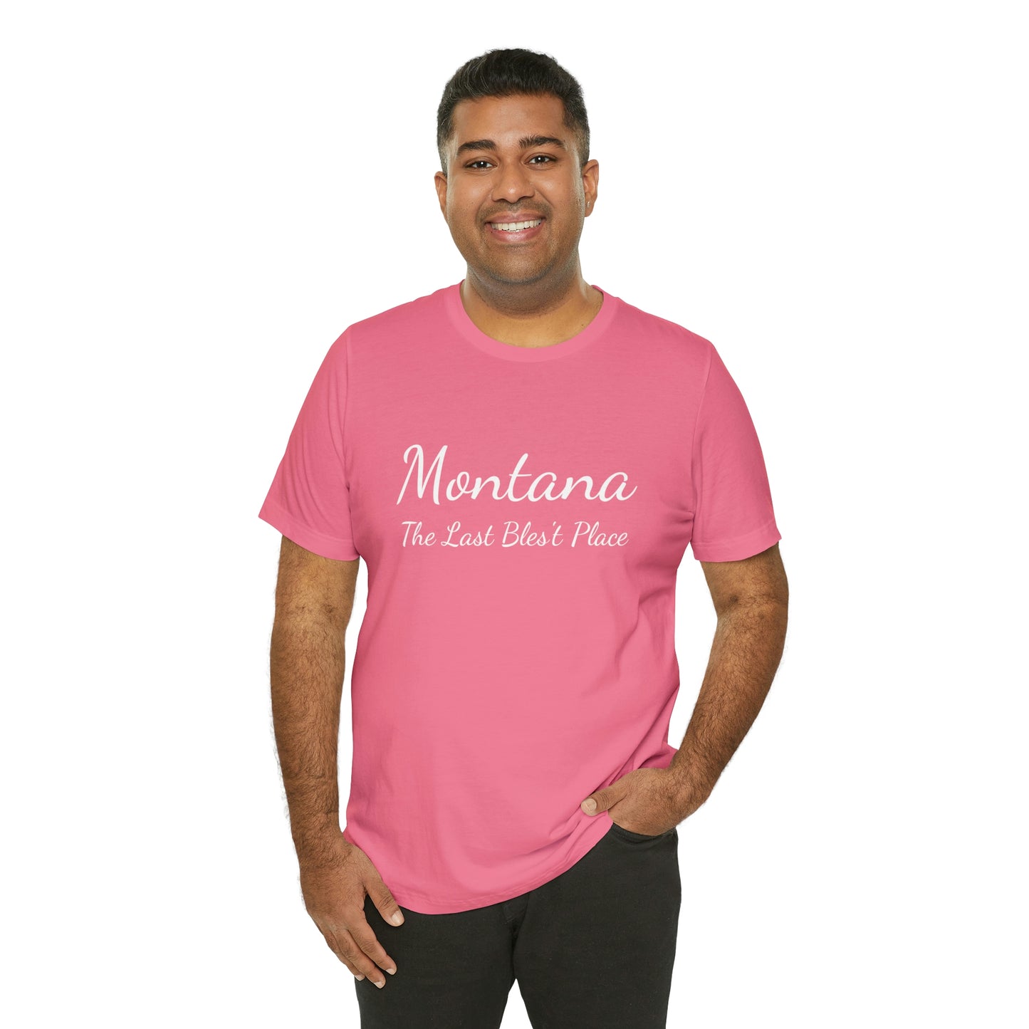 "Montana The Last Bles't Place" Black Ops Unisex Jersey Short Sleeve Tee
