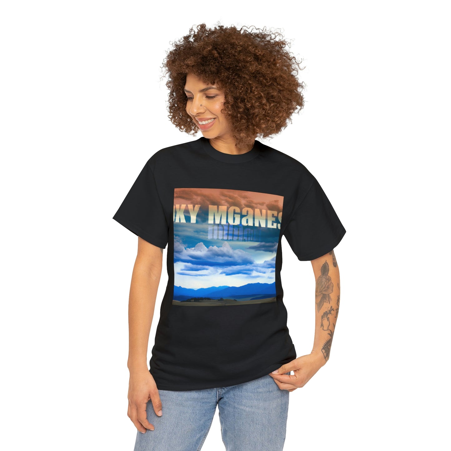 Big Sky Country is a term commonly used to describe the state of Montana in the United States of America. The term is thought to be popularly used because of Montana's vast, open landscapes and skylines, which are open and wide - T-shirt