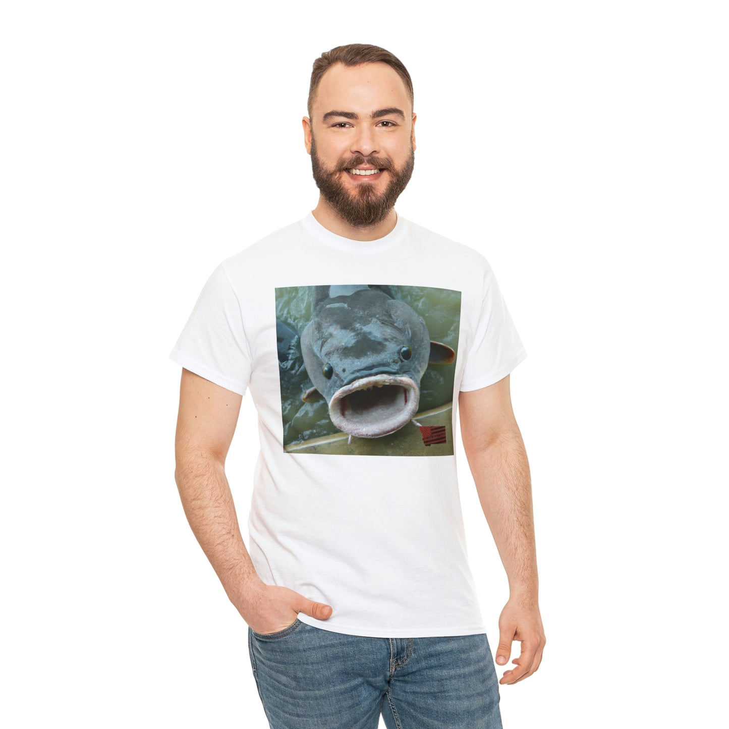 Pangalope Fish – a hybrid created from parts of a pangolin and a tilapia fish. It can survive in both aquatic and semi-aquatic environments, and is capable of eating plants, insects and small fish. - Tshirt