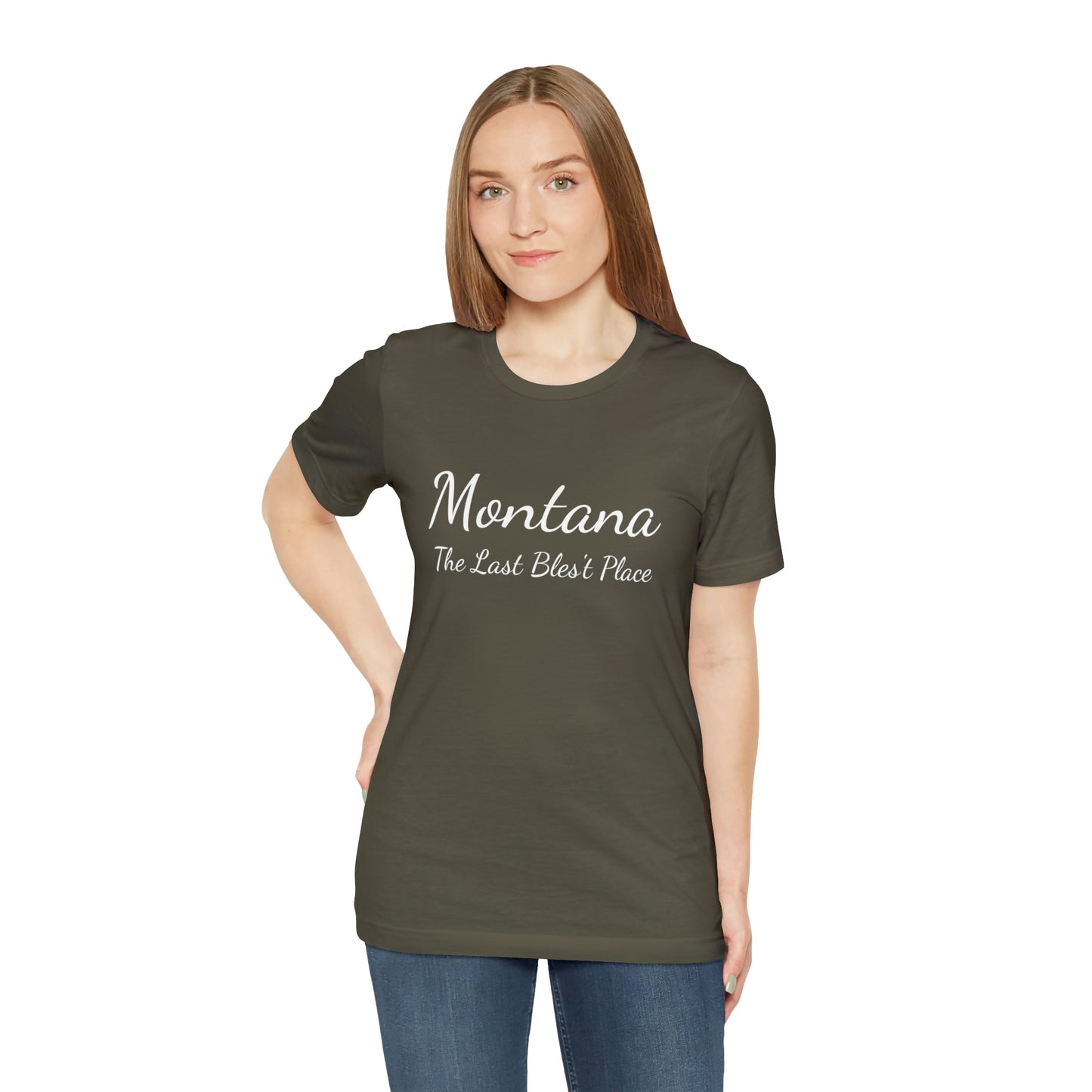"Montana The Last Bles't Place" Black Ops Unisex Jersey Short Sleeve Tee