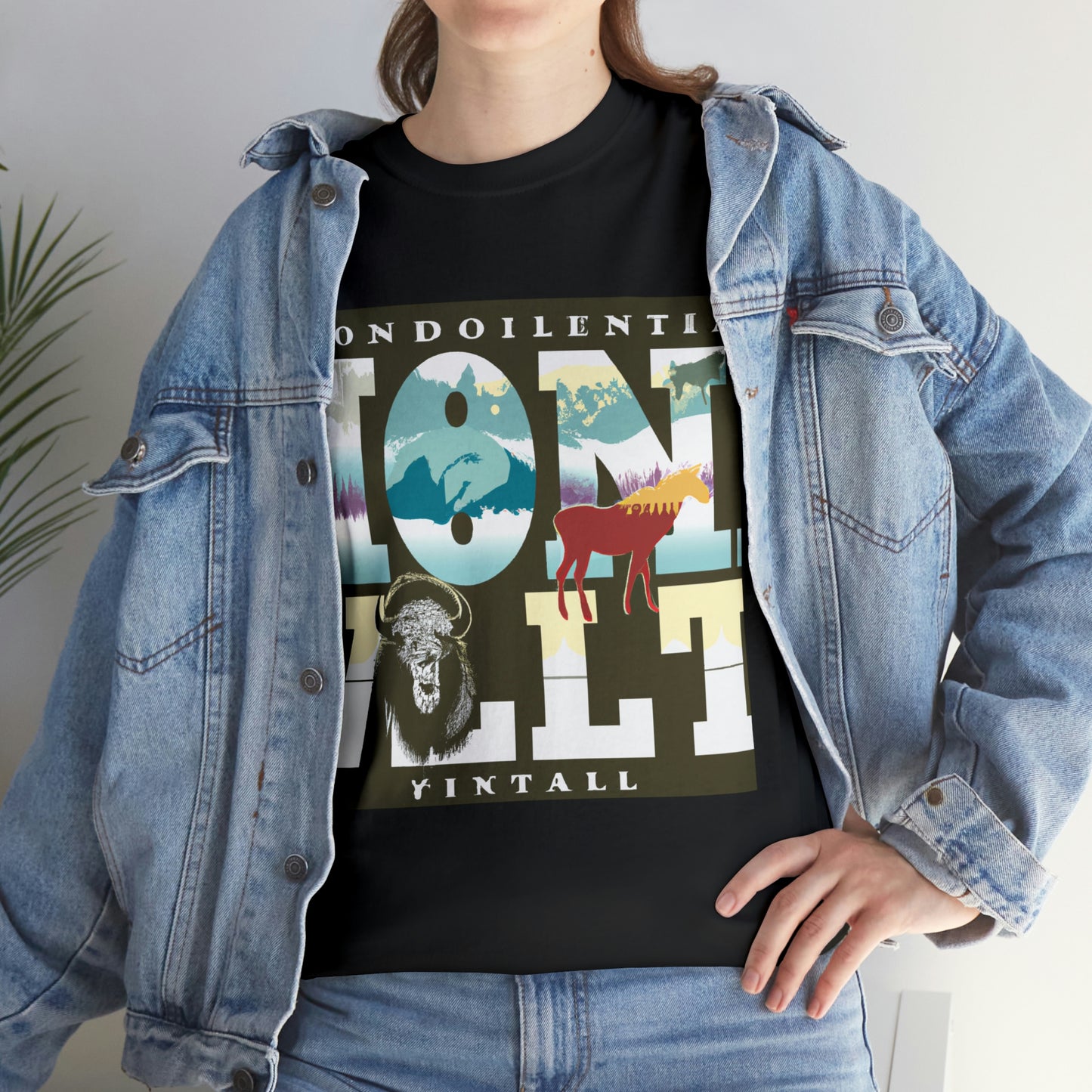 Montana has a wide variety of wildlife, from large mammals, like bears and mountain lions, to small birds and reptiles. Montana has the greatest diversity of mammals in the lower 48 states. Commonly seen large mammals in the state include grizz - T-shirt