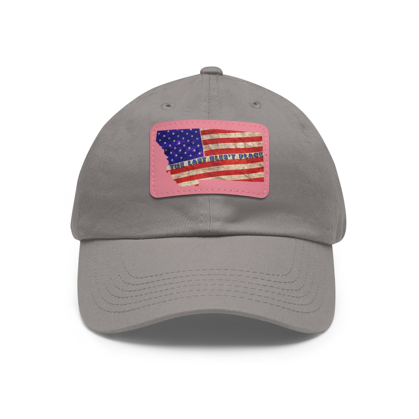 Dad Hat with Leather Patch (Rectangle)