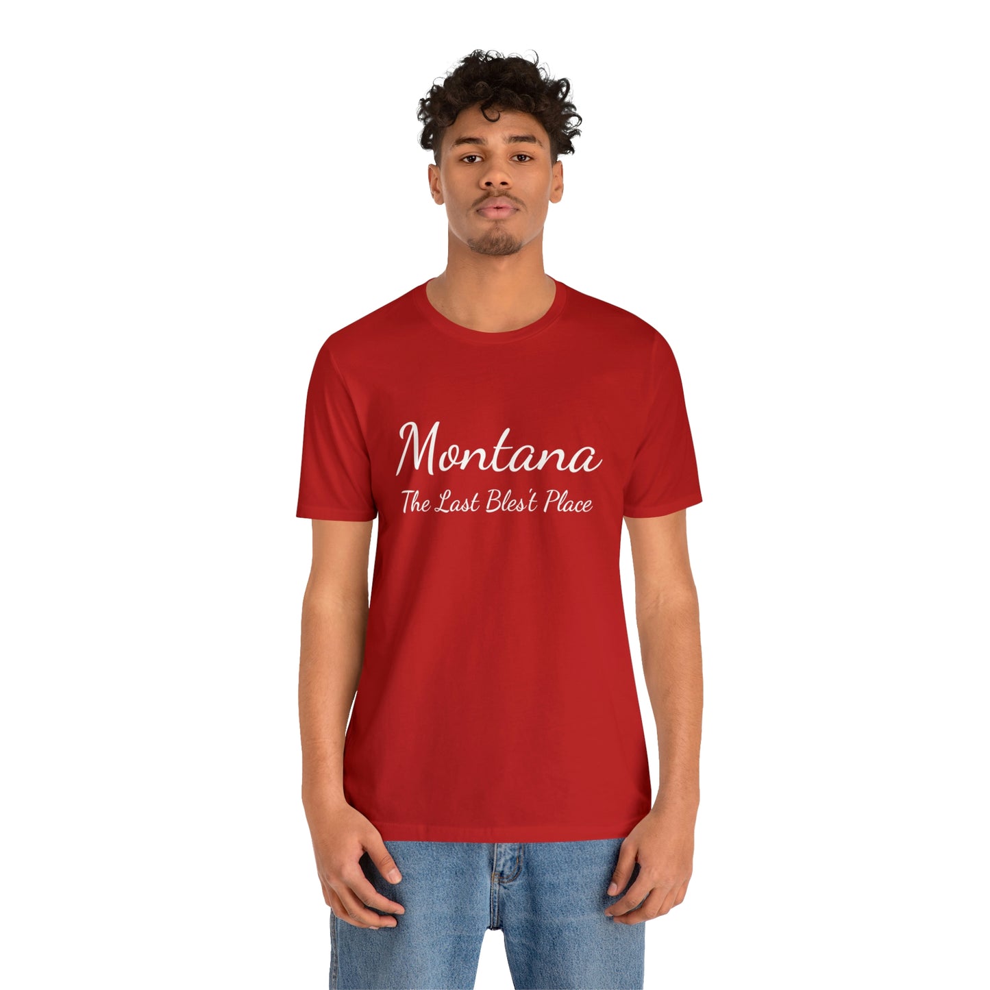 "Montana The Last Bles't Place" Black Ops Unisex Jersey Short Sleeve Tee