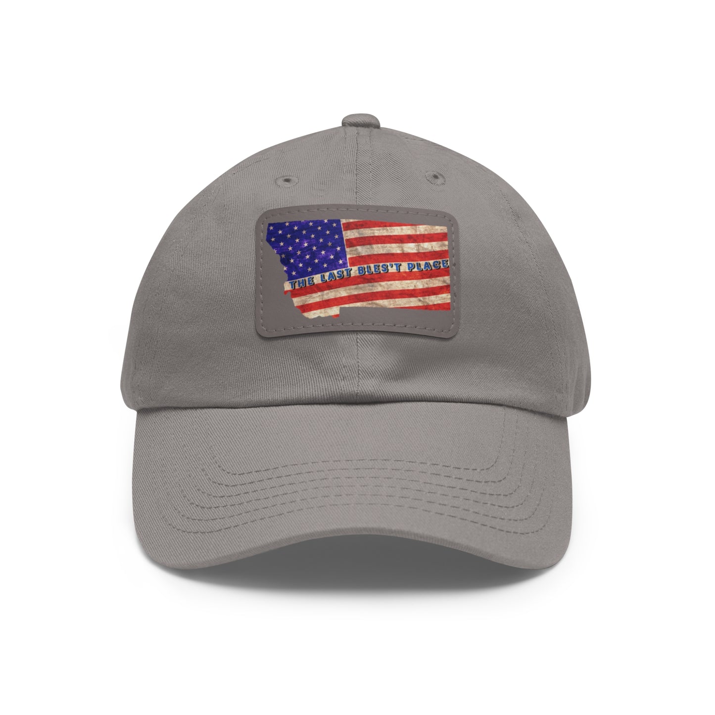 Dad Hat with Leather Patch (Rectangle)