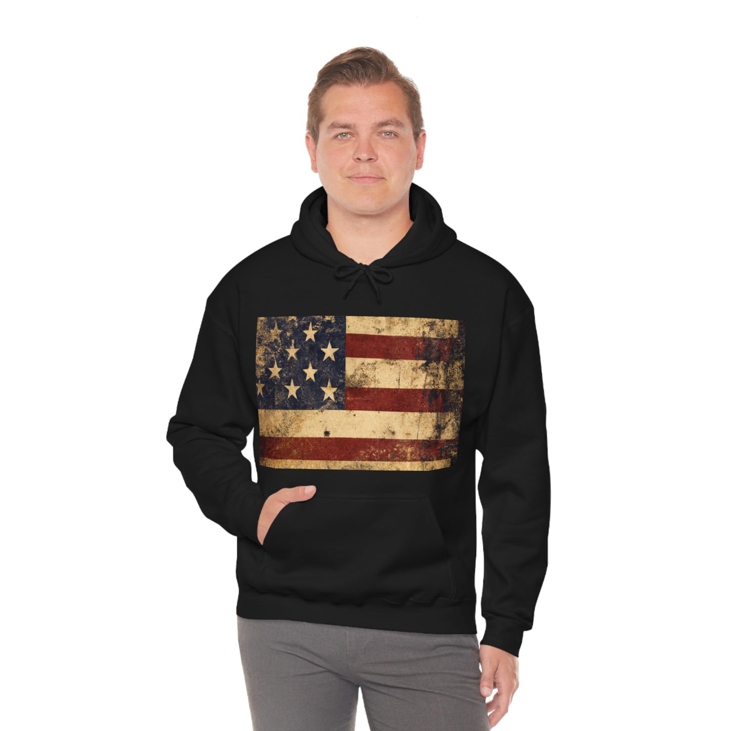 "The American flag is an enduring symbol of hope, opportunity, freedom, and strength to everyone who stands beneath its shadow." – President Barack Obama - Hoodie