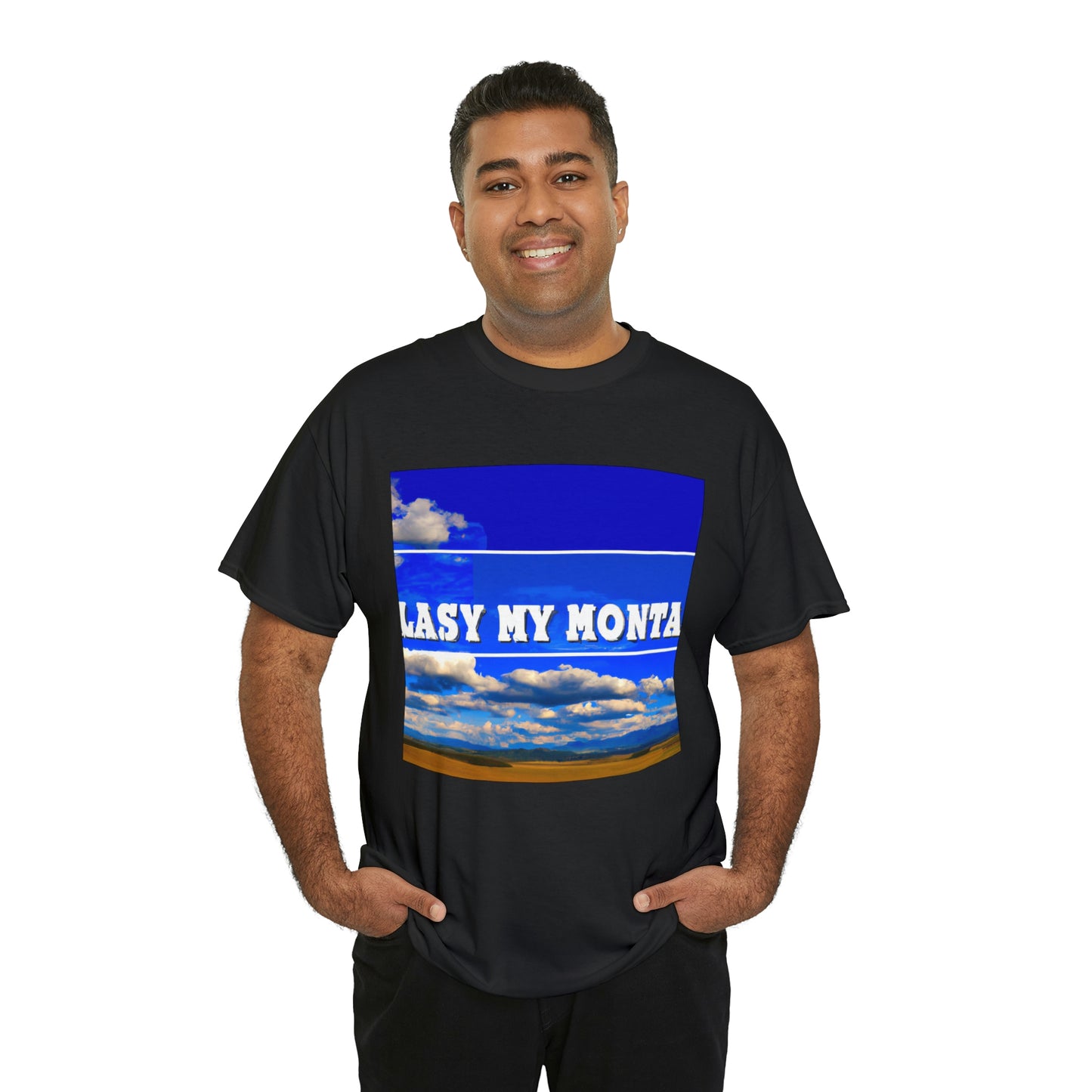 Big Sky Country is a term used to describe the regions of Montana, Idaho, and Wyoming in the United States. It is known for its wide-open spaces, majestic mountain ranges, deep canyons and abundant wildlife. The term " - T-shirt