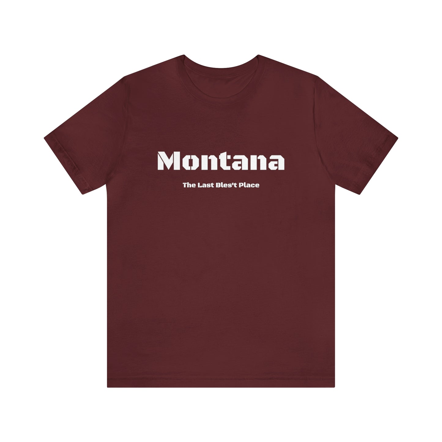 "Montana The Last Bles't Place" Black Ops Unisex Jersey Short Sleeve Tee