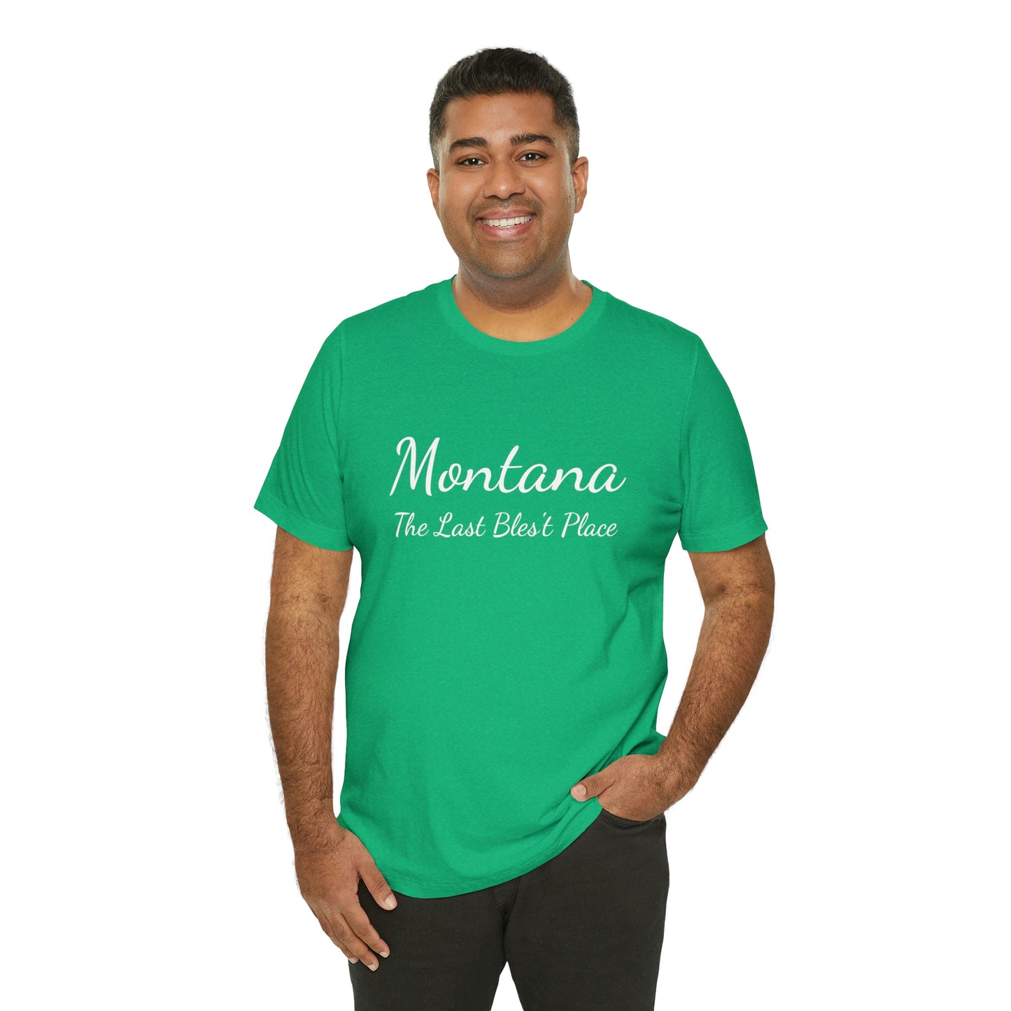 "Montana The Last Bles't Place" Black Ops Unisex Jersey Short Sleeve Tee