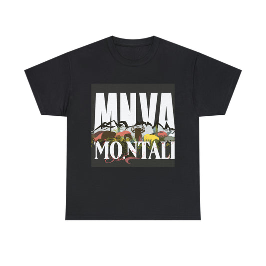 Native wildlife in Montana includes large and small mammals such as grizzly bears, wolves, bison, elk, pronghorn, moose, deer, bighorn sheep, otters, and wolverines; as well as - T-shirt