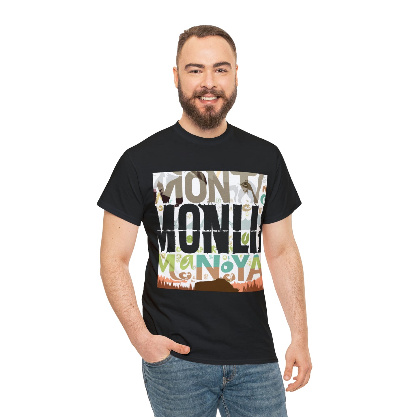 Montana wildlife is diverse, with over 600 species of native wildlife and many more that migrate through the state. The state is home to several species of mammal, including elk, bison, deer, lynx, and wolves, as - T-shirt