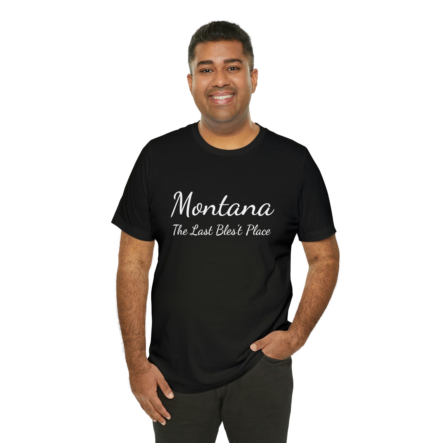 "Montana The Last Bles't Place" Black Ops Unisex Jersey Short Sleeve Tee